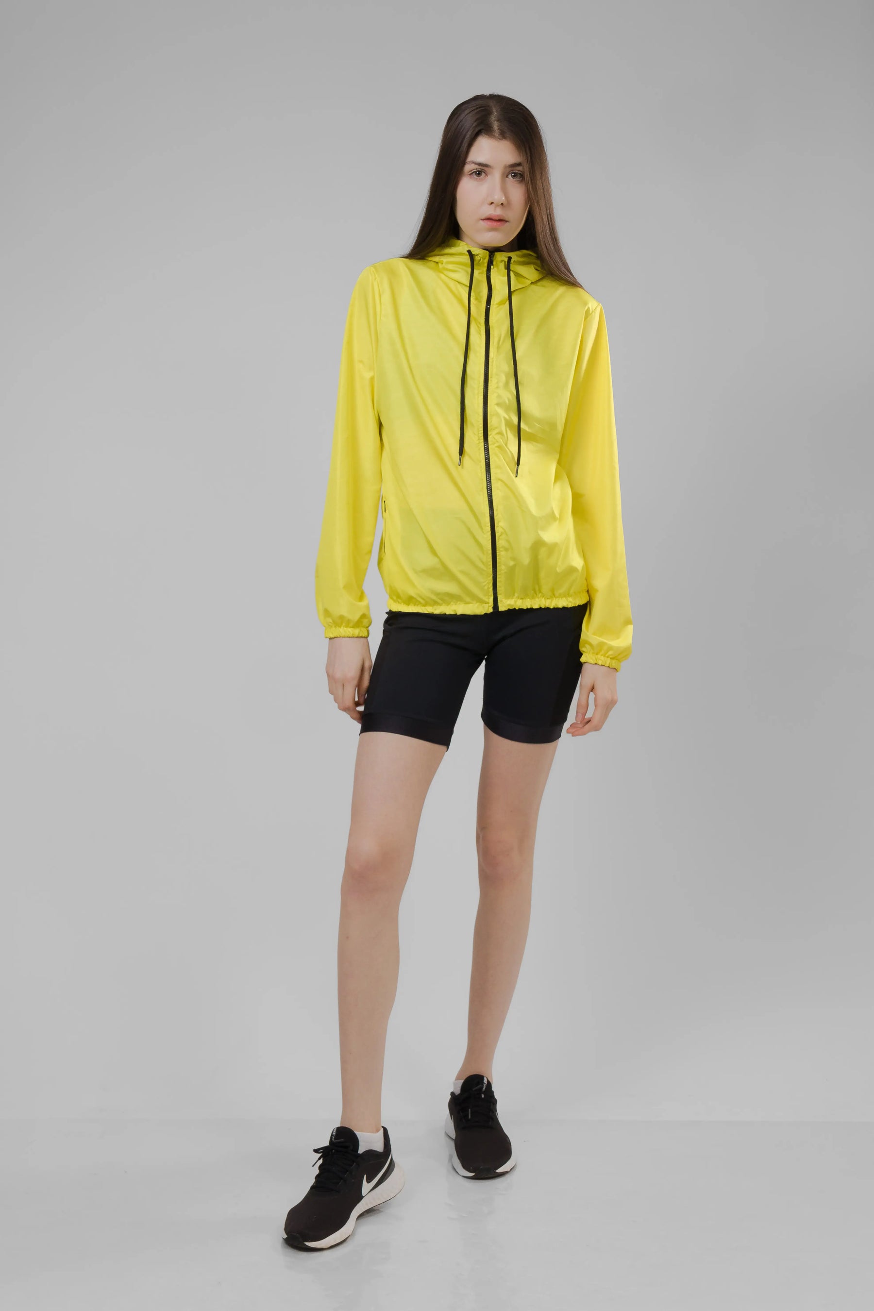 Jaqueta Corta Vento Feminino - Amarelo Neon