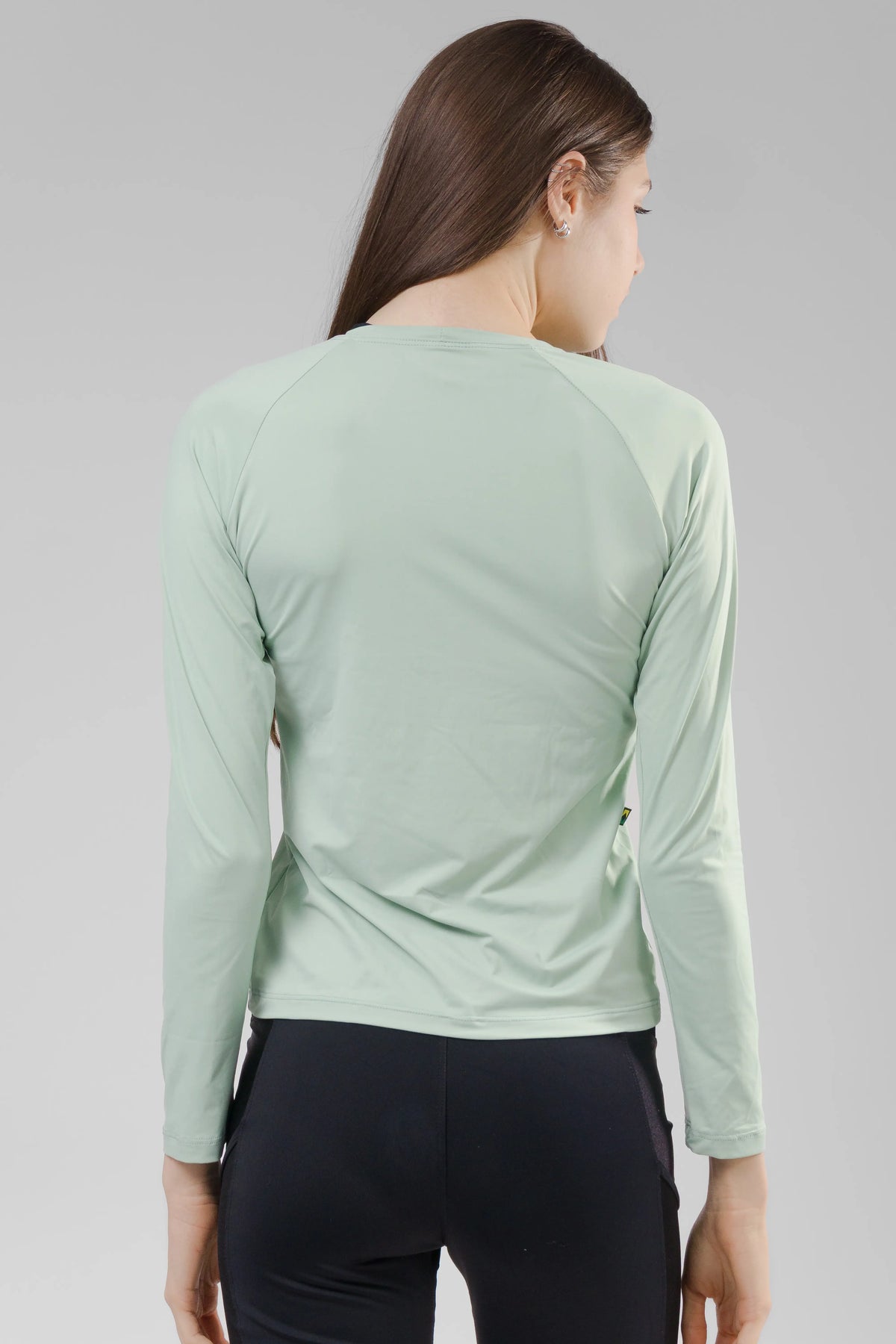 Camiseta Feminina  UV+ Azul Claro - Manga longa