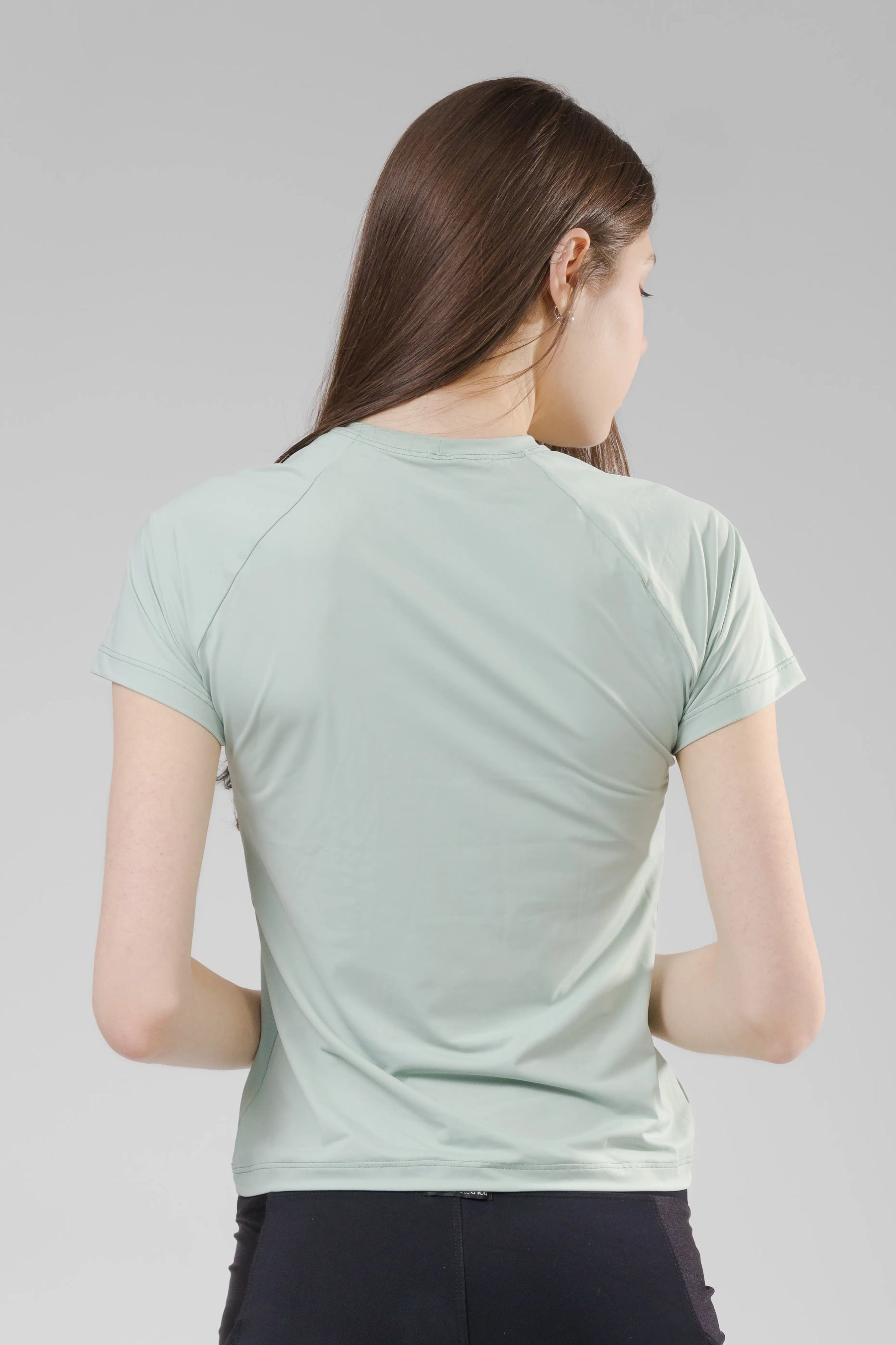 Camiseta Feminina UV+ Azul Claro - Manga Curta