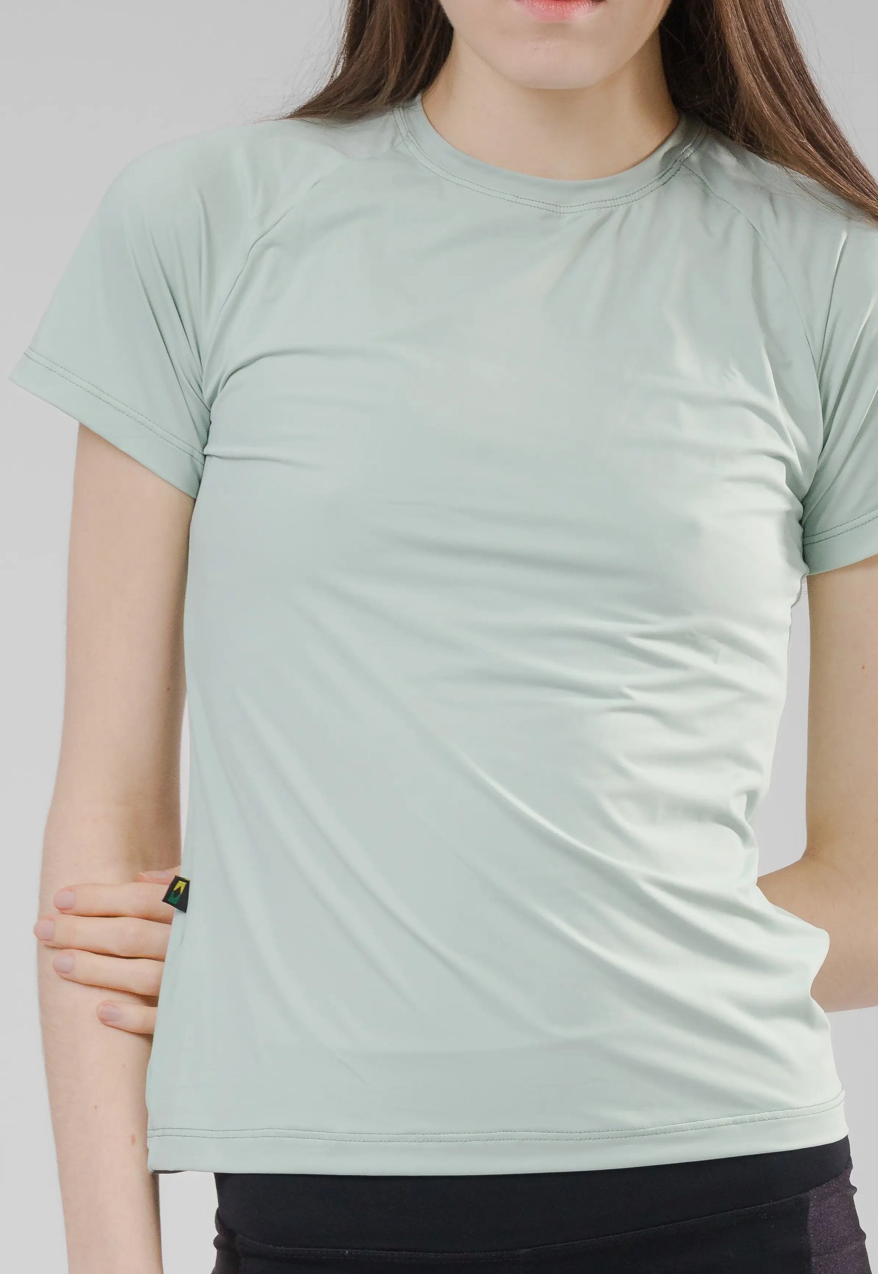 Camiseta Feminina UV+ Azul Claro - Manga Curta