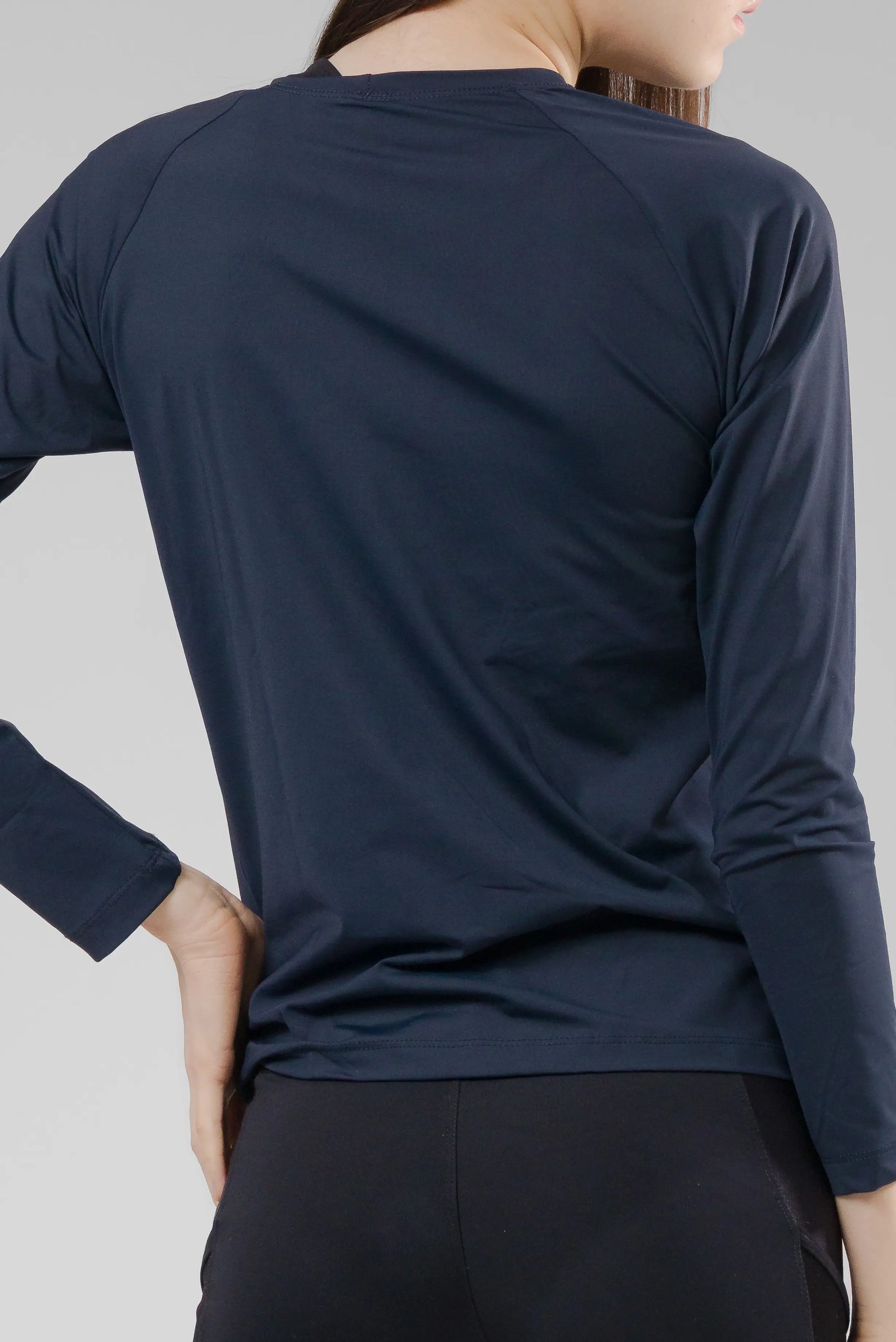Camiseta Feminina UV+ Azul Marinho - Manga Longa