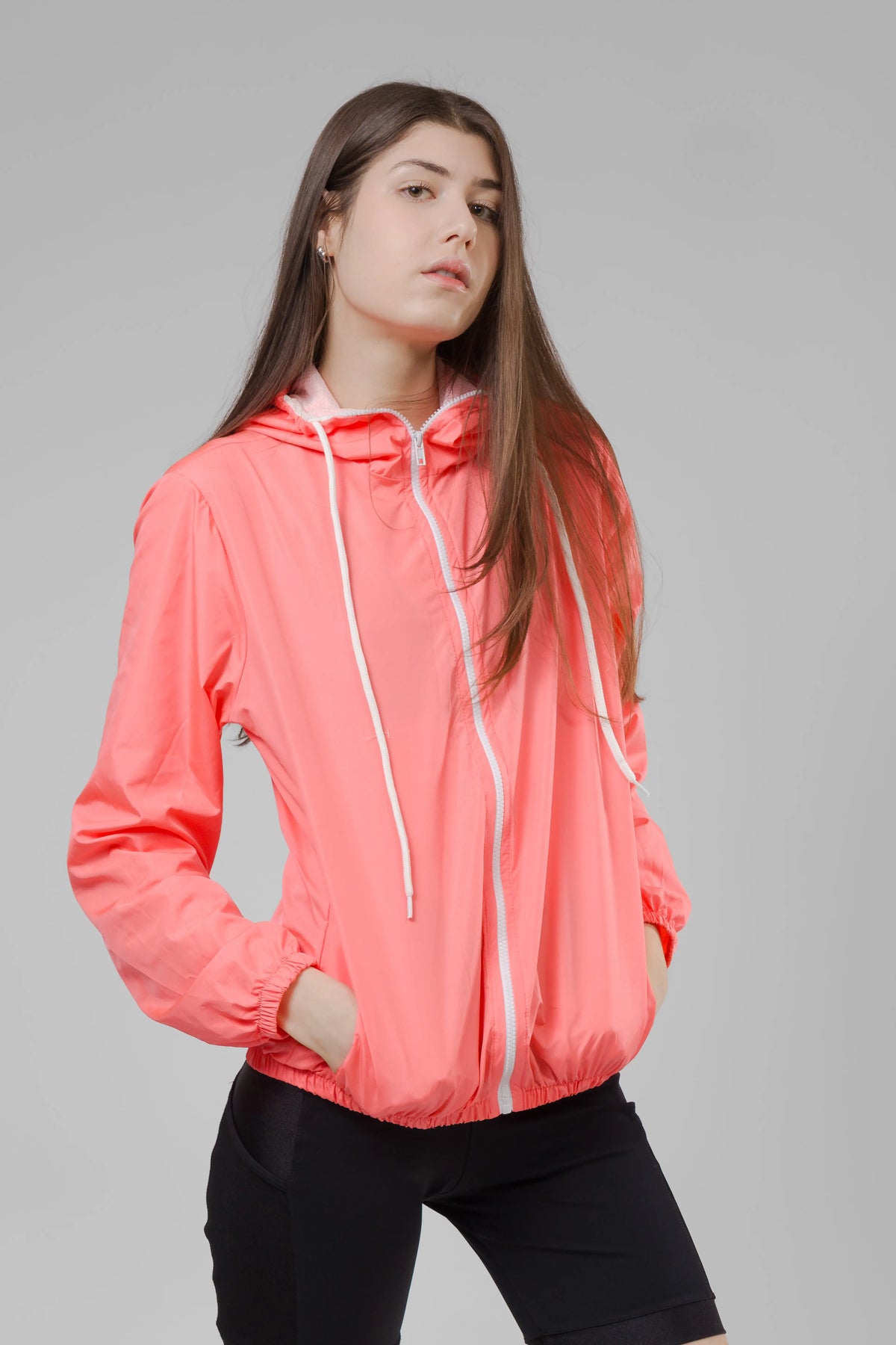 Jaqueta Corta Vento Feminina - Rosa Chiclete