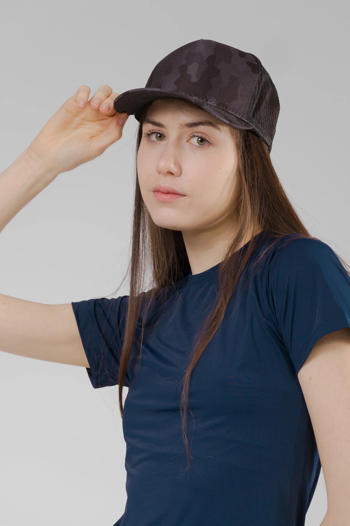 Boné Feminino - Camuflado Escuro