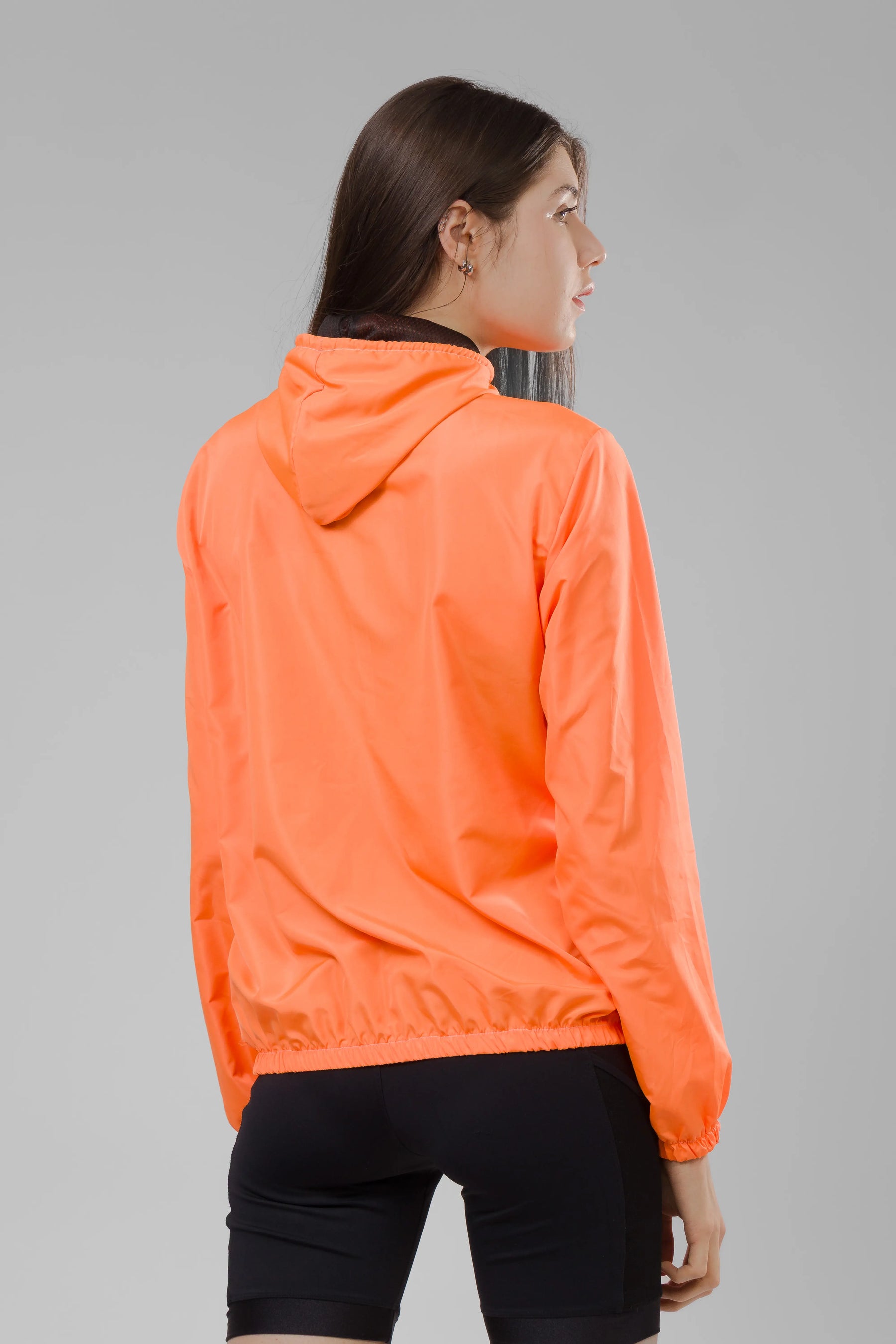Jaqueta Corta Vento Feminina - Laranja Neon