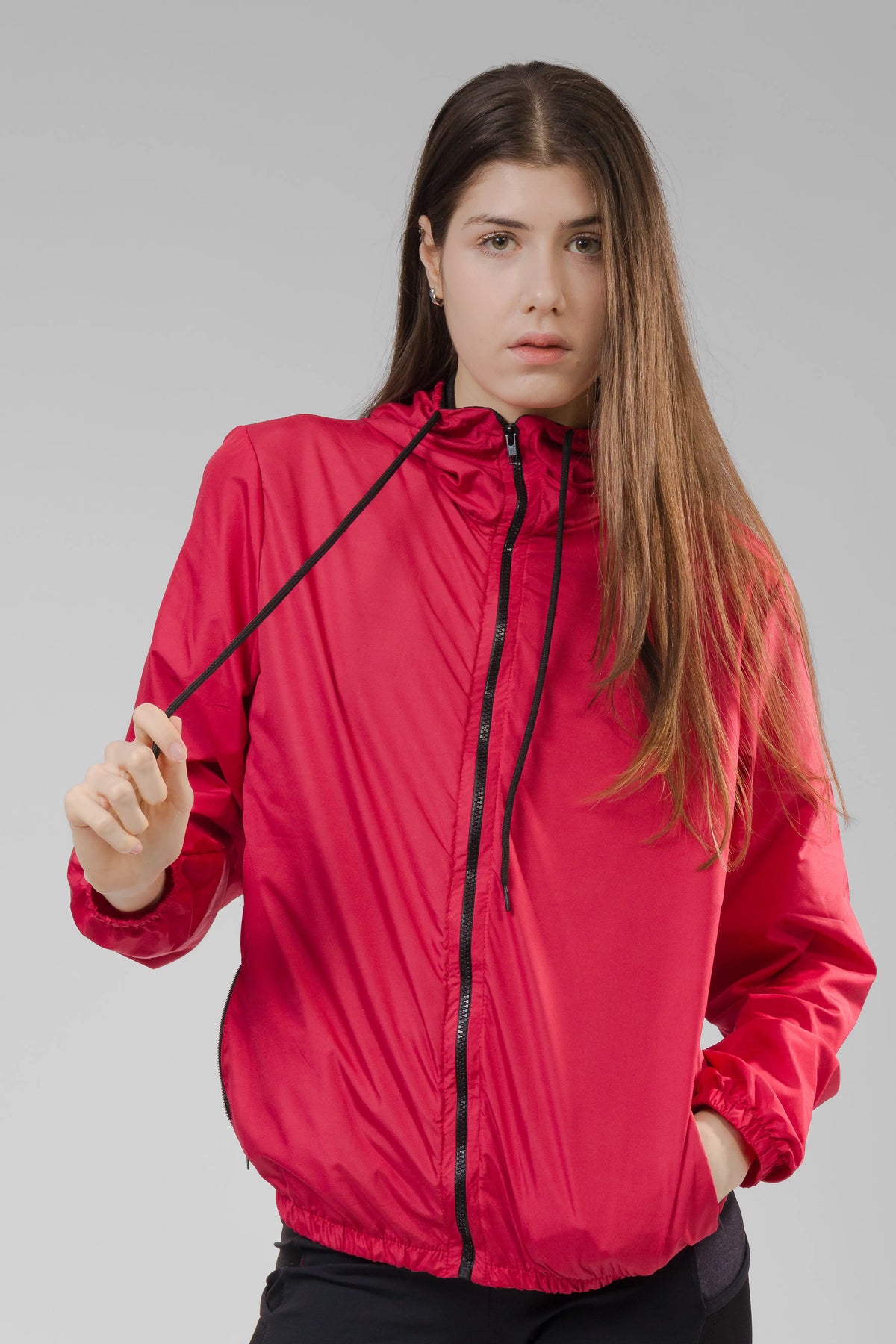 Jaqueta Corta Vento Feminina - Vermelha