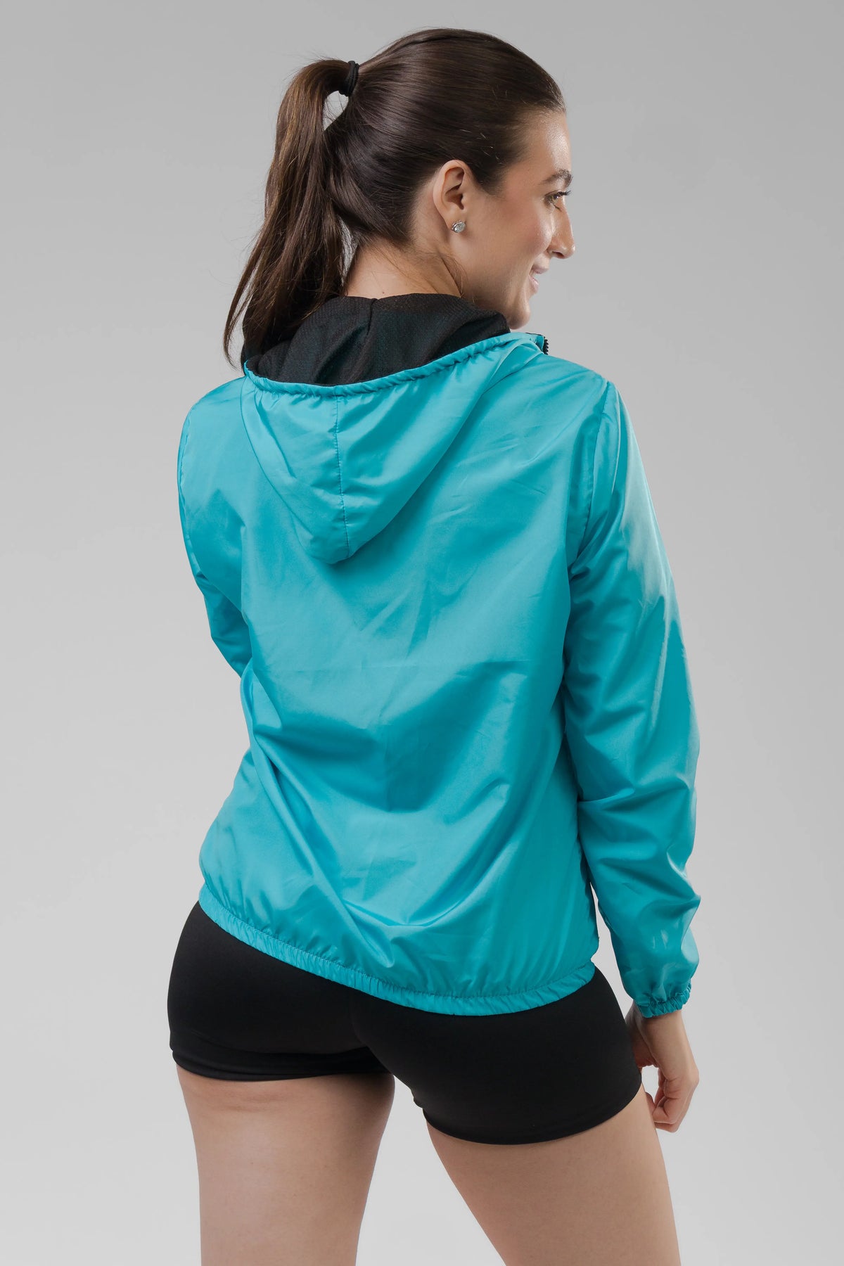 Jaqueta Corta Vento Feminino - Azul Turquesa