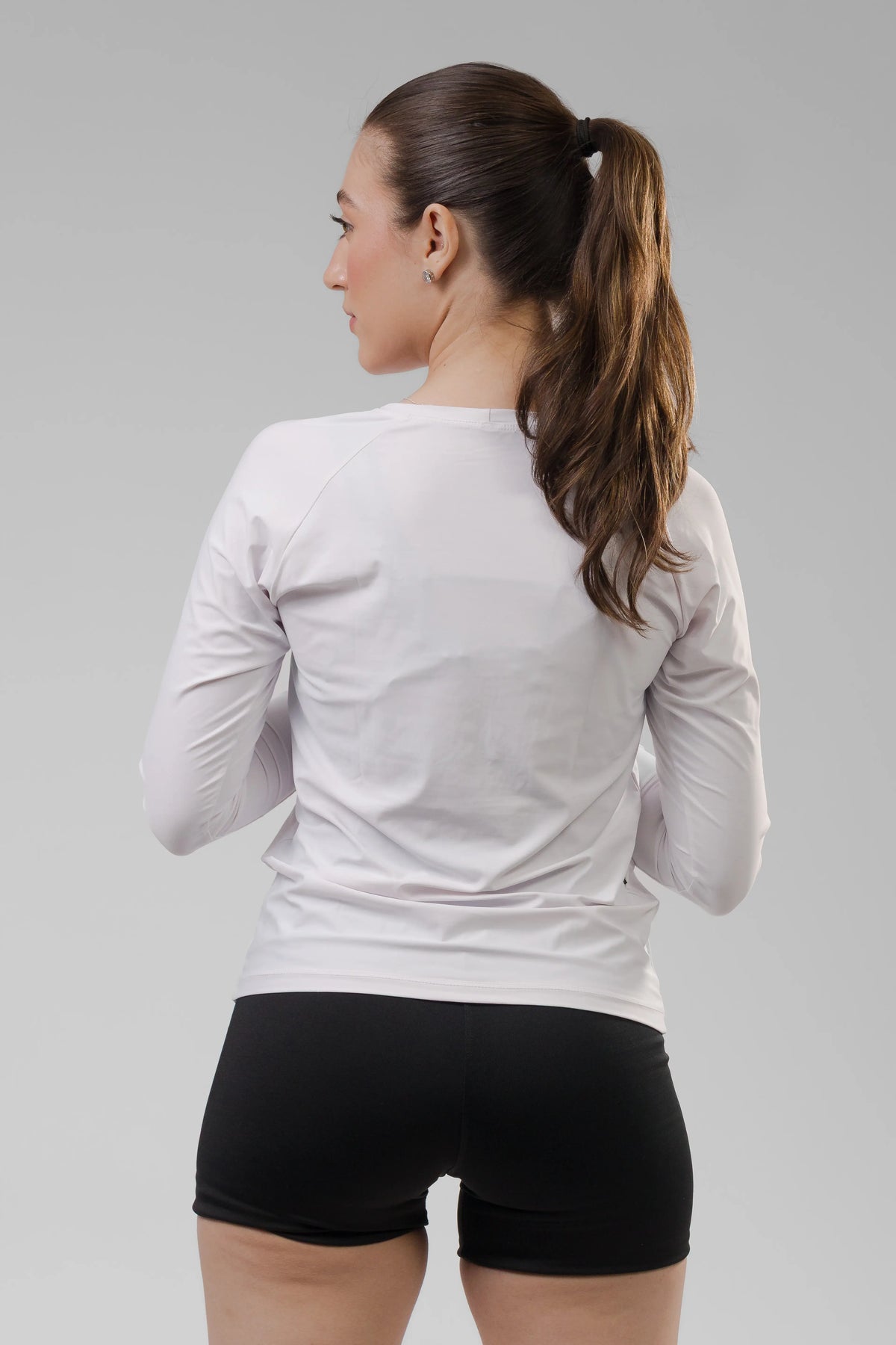 Camiseta Feminina  UV+ Branca - Manga Longa