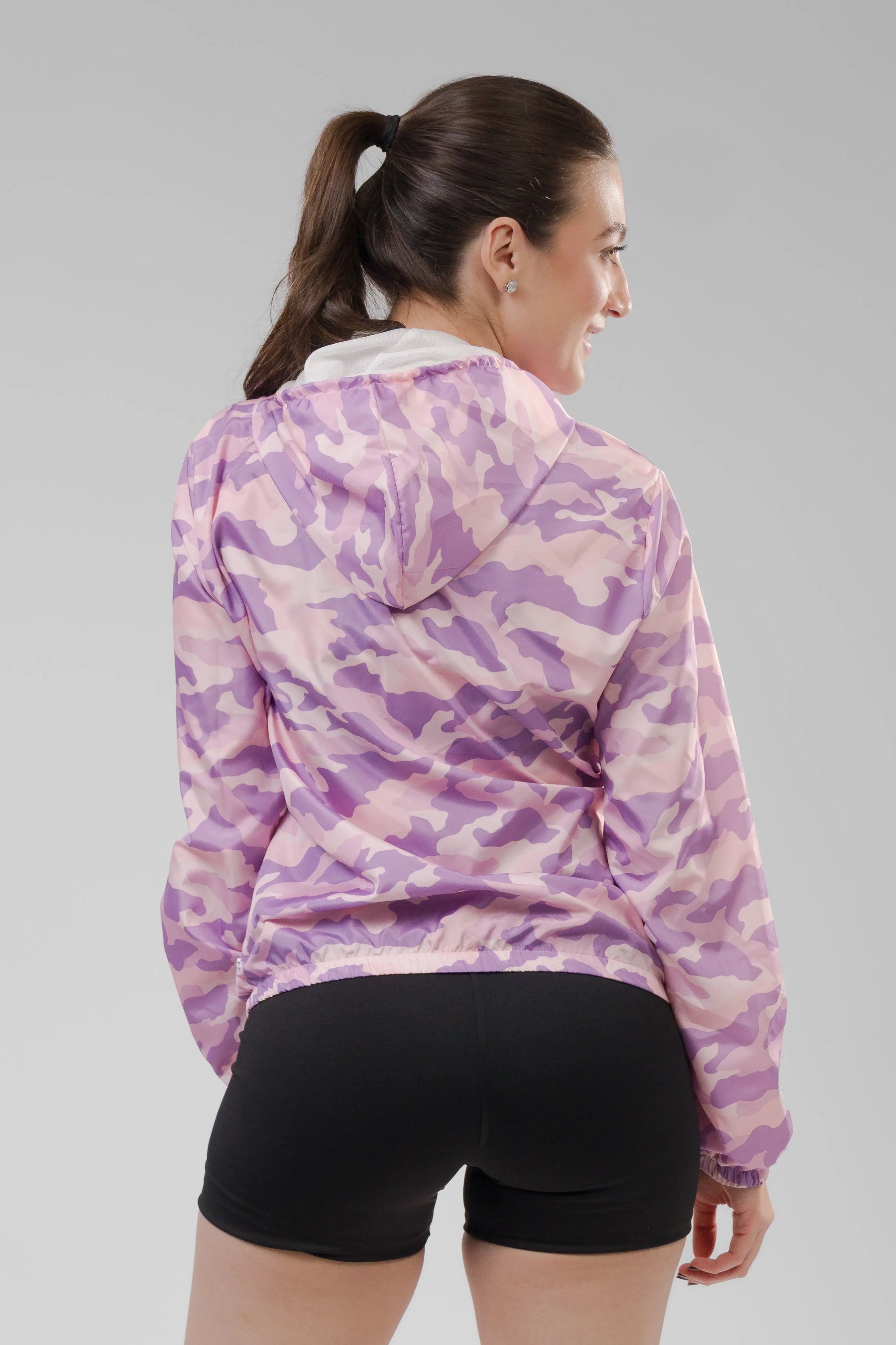 Jaqueta Corta Vento Feminina - Camuflada