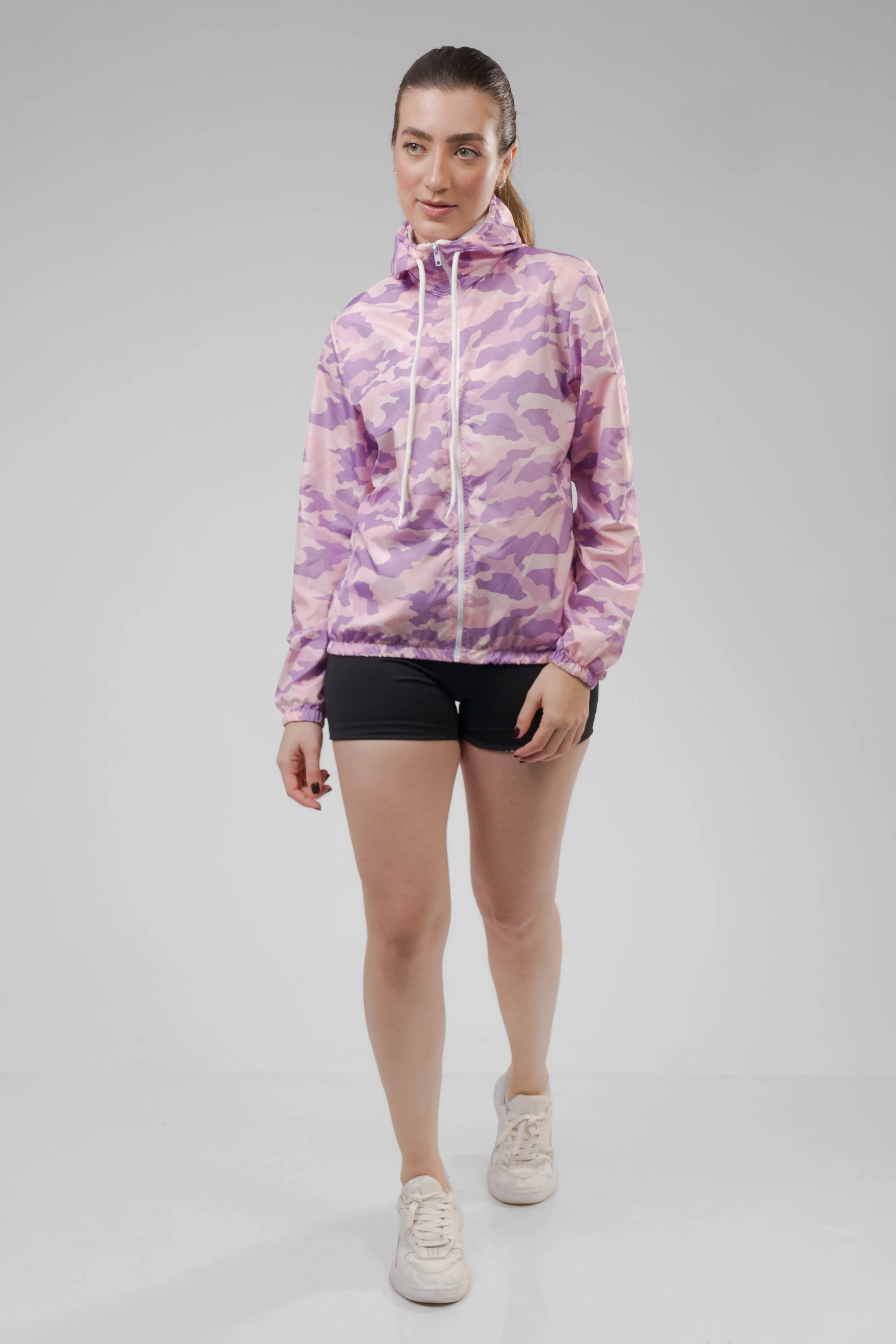 Jaqueta Corta Vento Feminina - Camuflada