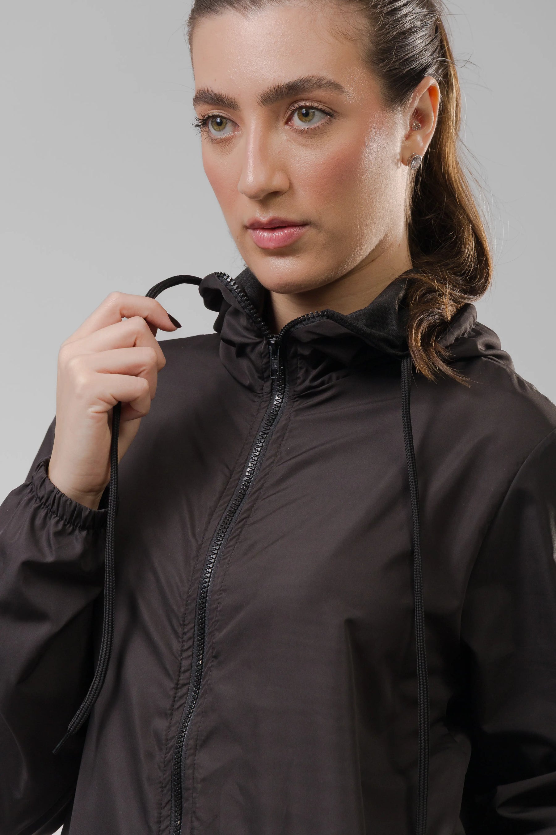 Jaqueta Corta Vento Feminina - Preto