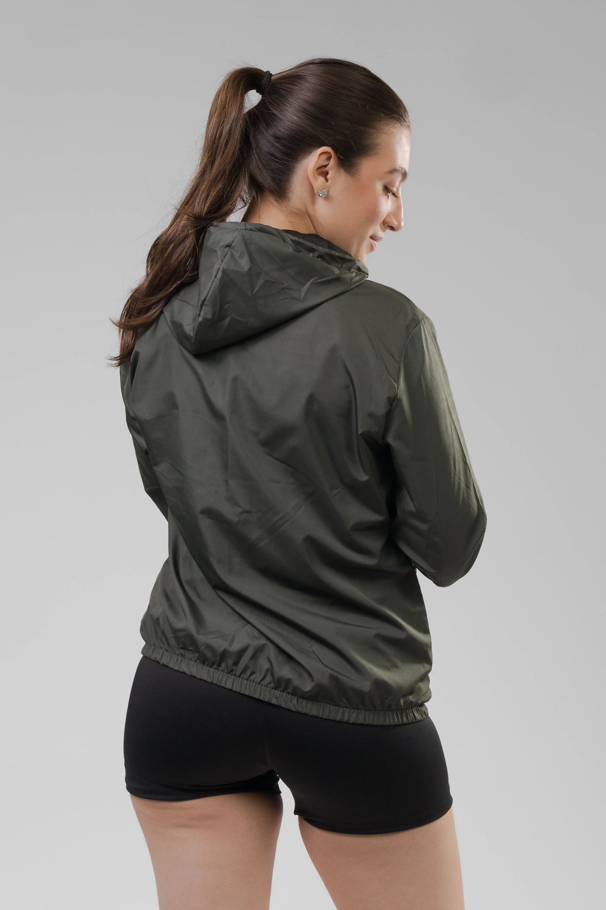 Jaqueta Corta Vento Feminina  -  Verde Escuro