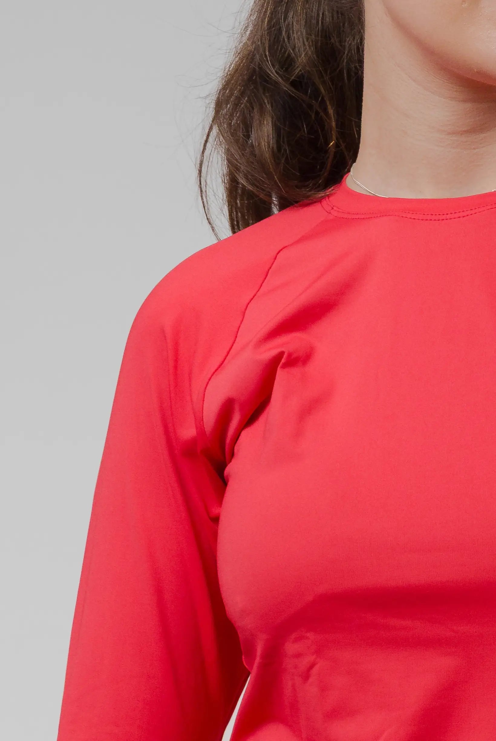 Camiseta Feminina UV+ Vermelha - Manga Longa