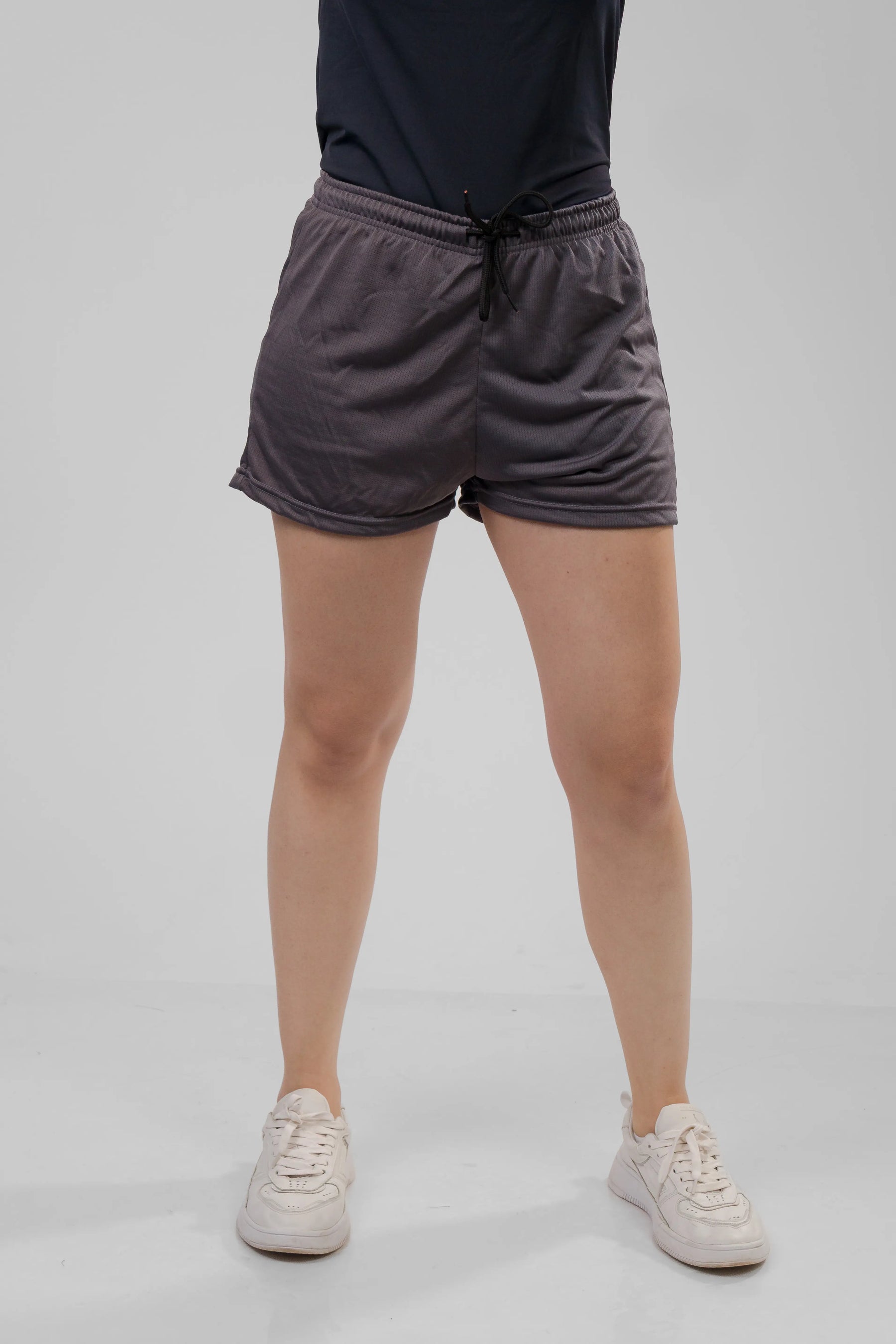 Shorts Feminino 2 em 1 - Chumbo