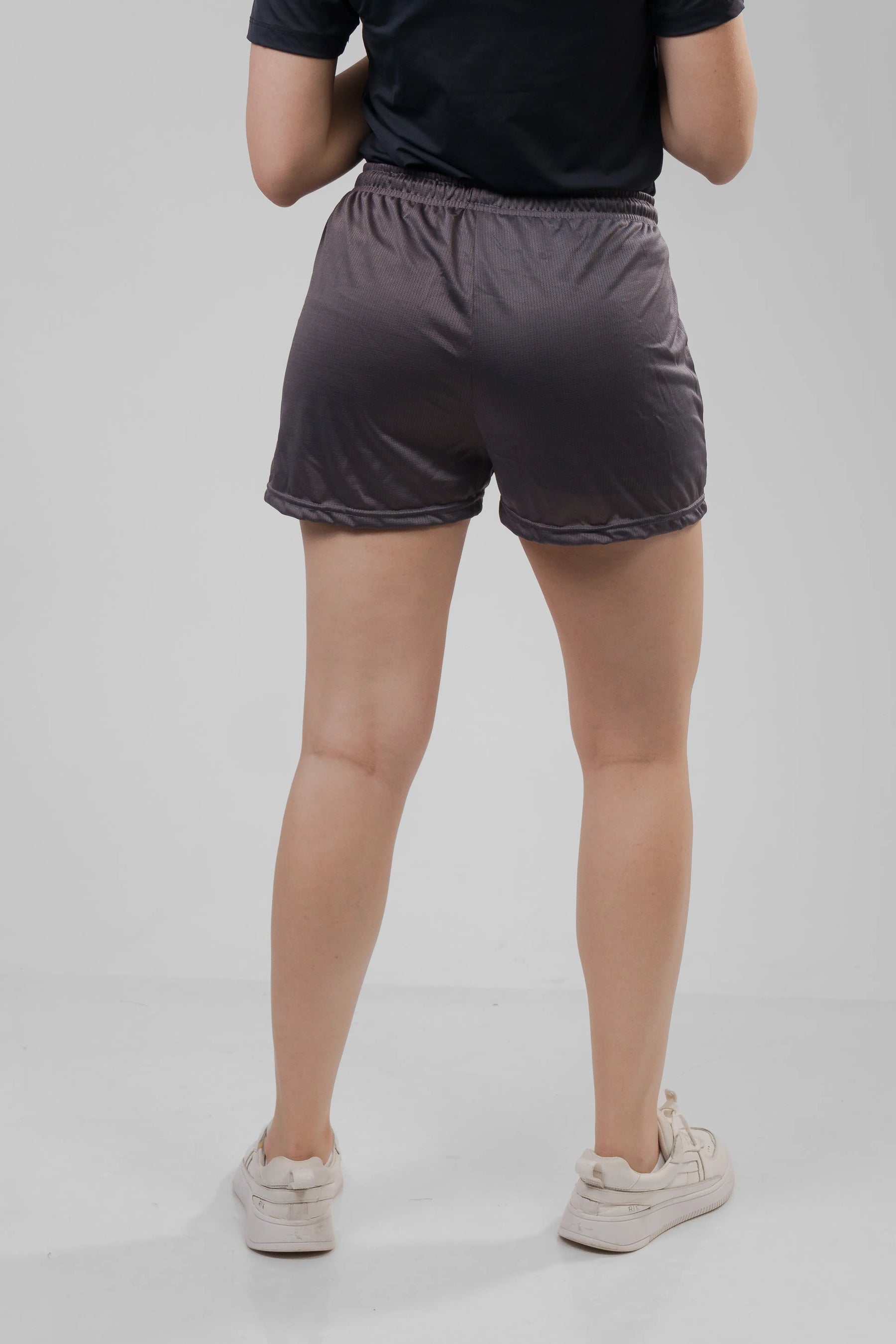 Shorts Feminino 2 em 1 - Chumbo