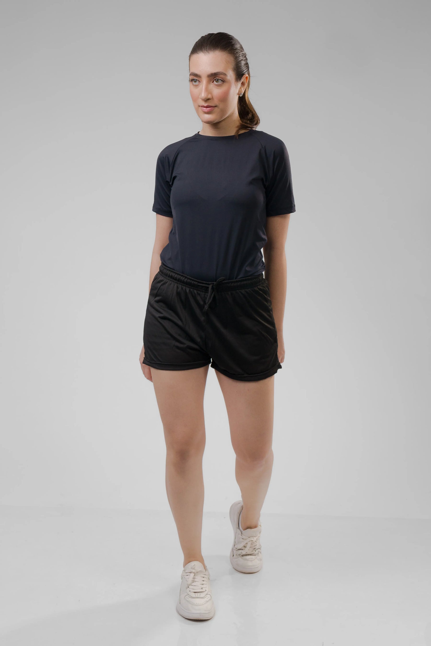 Shorts Feminino 2 em 1 - Preto