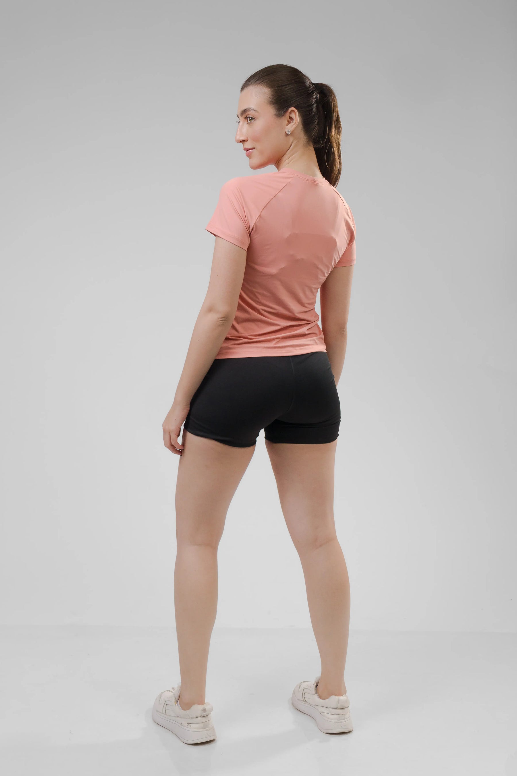 Camiseta Feminina UV+ Pêssego - Manga Curta