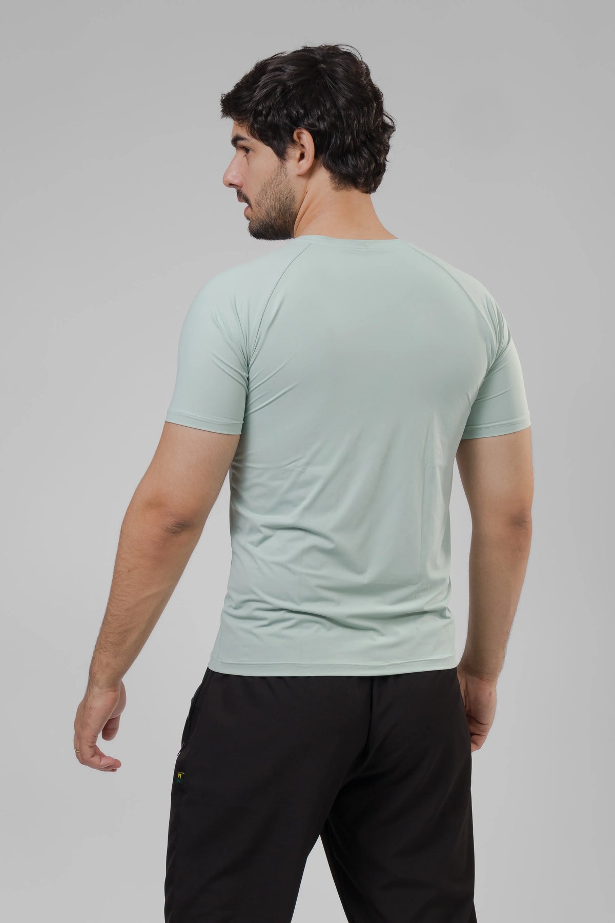 Camiseta Masculina  UV+ Azul Claro - Manga Curta