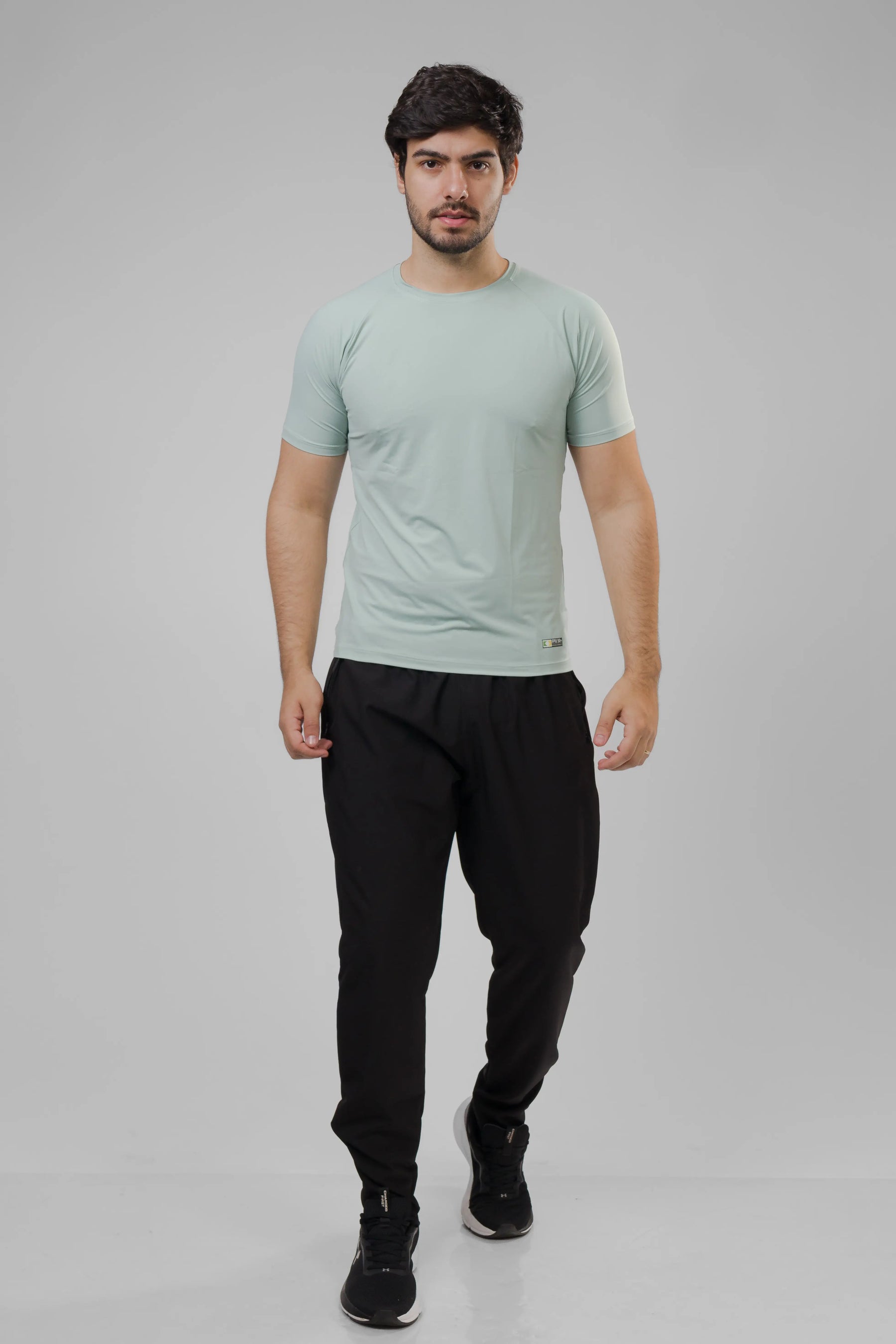 Camiseta Masculina  UV+ Azul Claro - Manga Curta