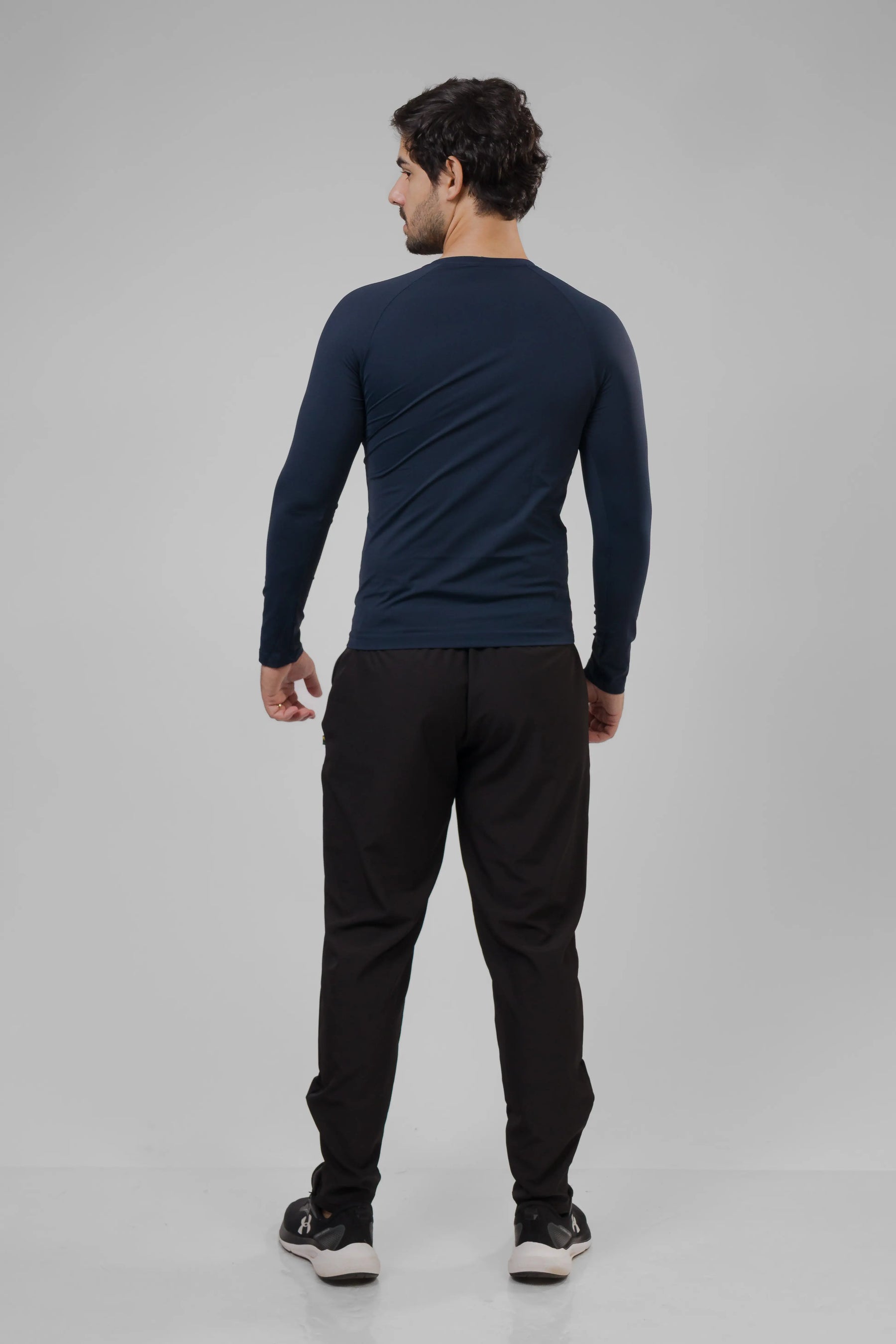 Camiseta Masculina UV+ Azul Marinho - Manga Longa