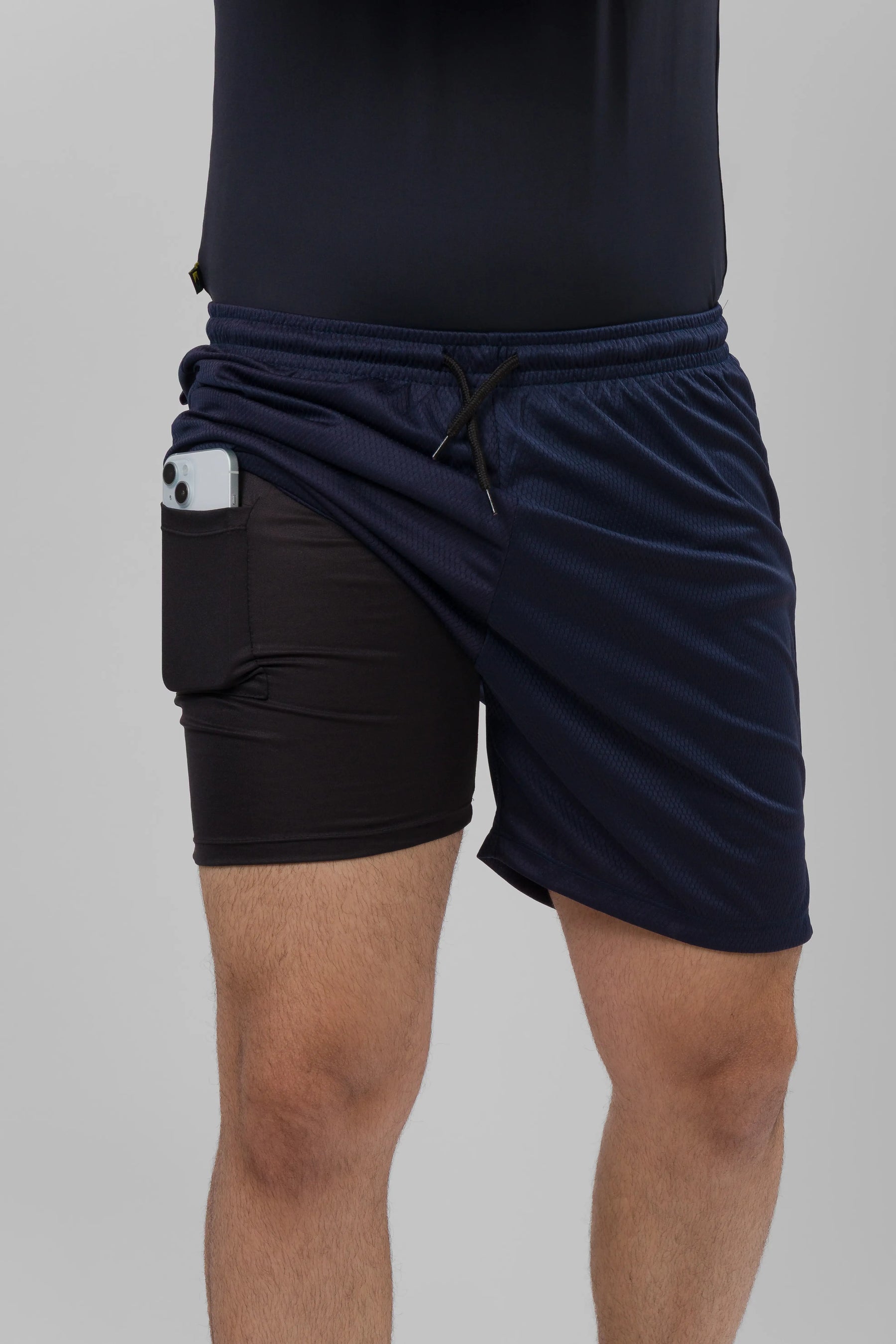 Bermuda Masculina 2 em 1 - Azul Marinho