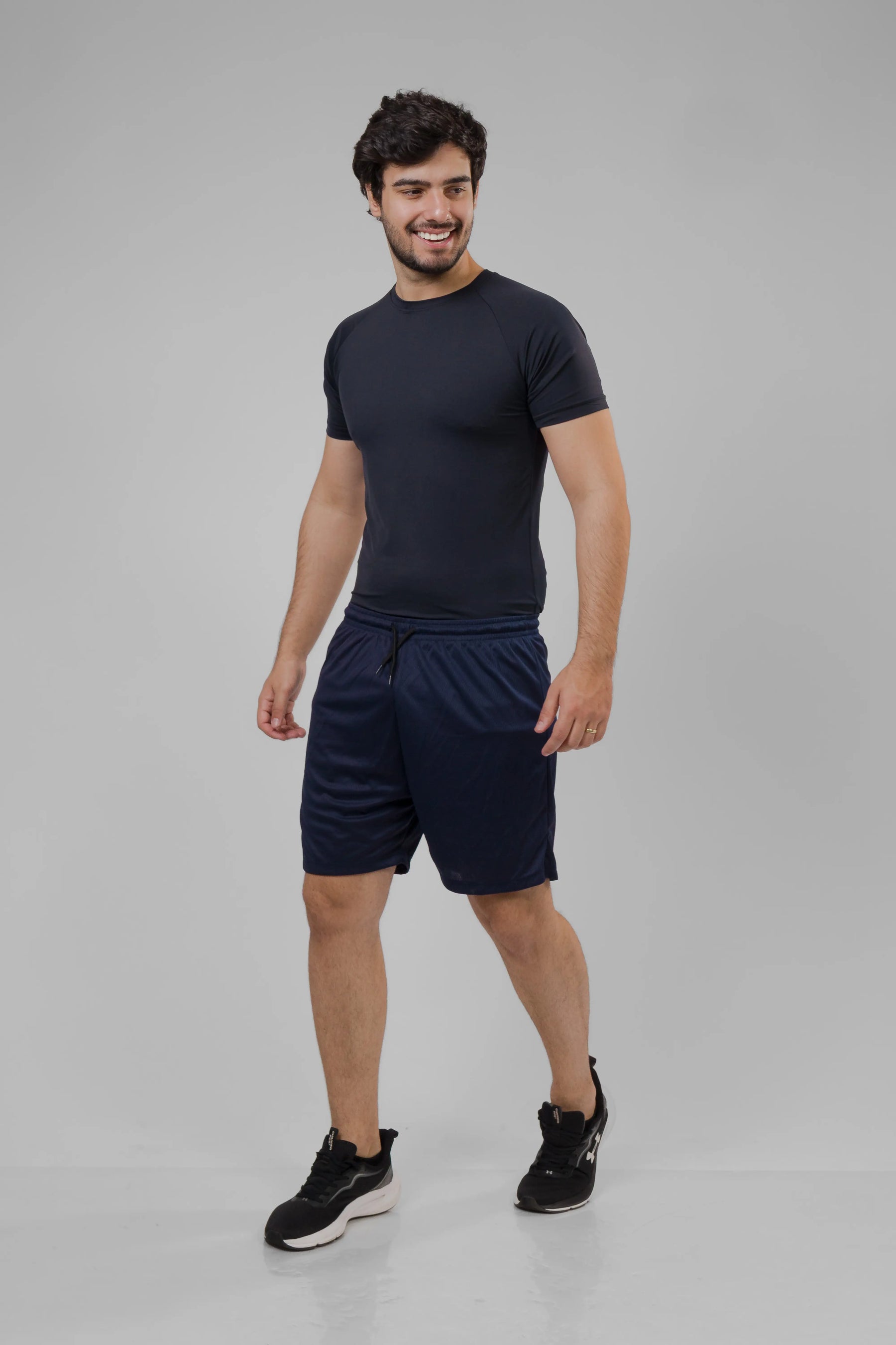 Bermuda Masculina 2 em 1 - Azul Marinho