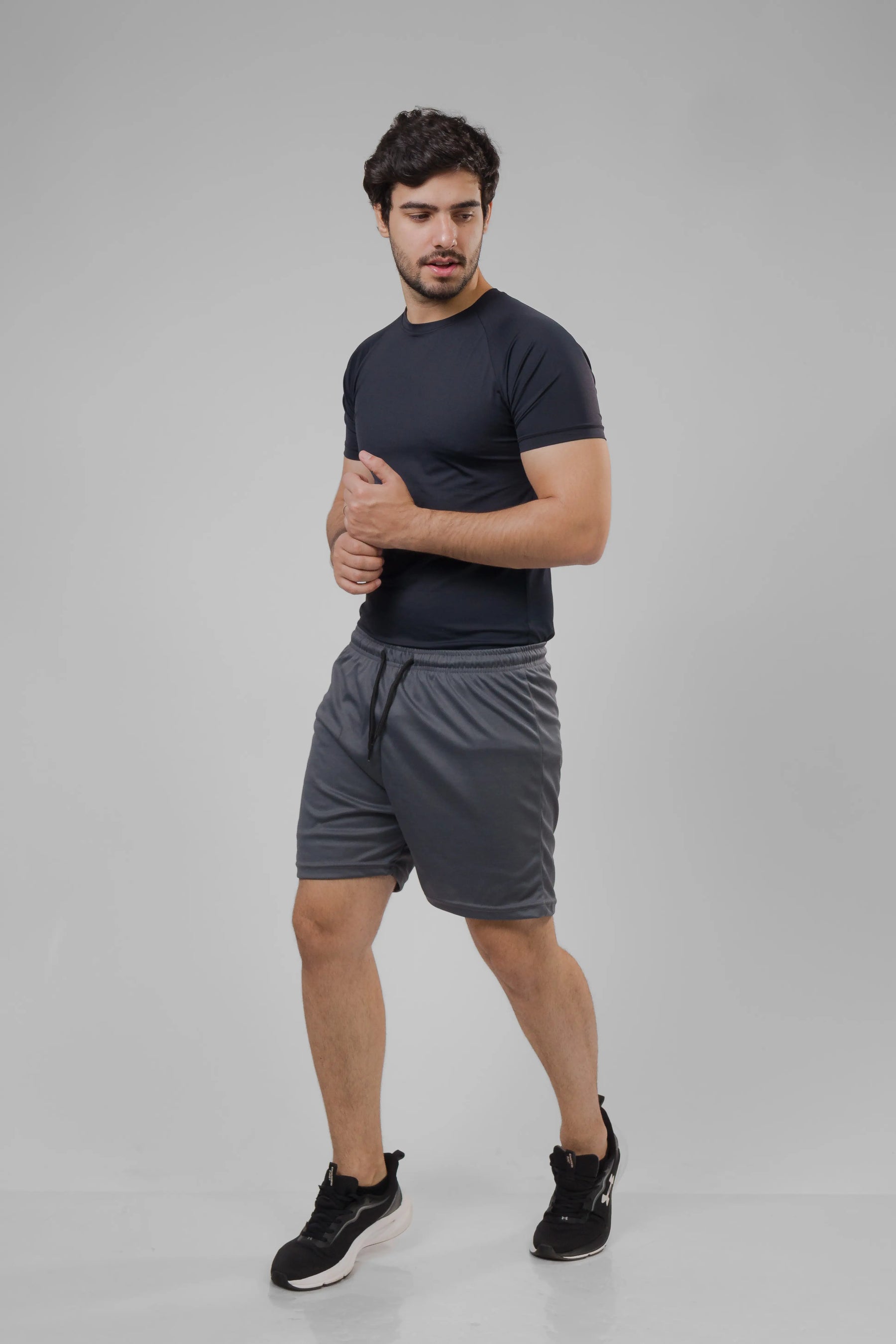Bermuda Masculina 2 em 1 - Chumbo