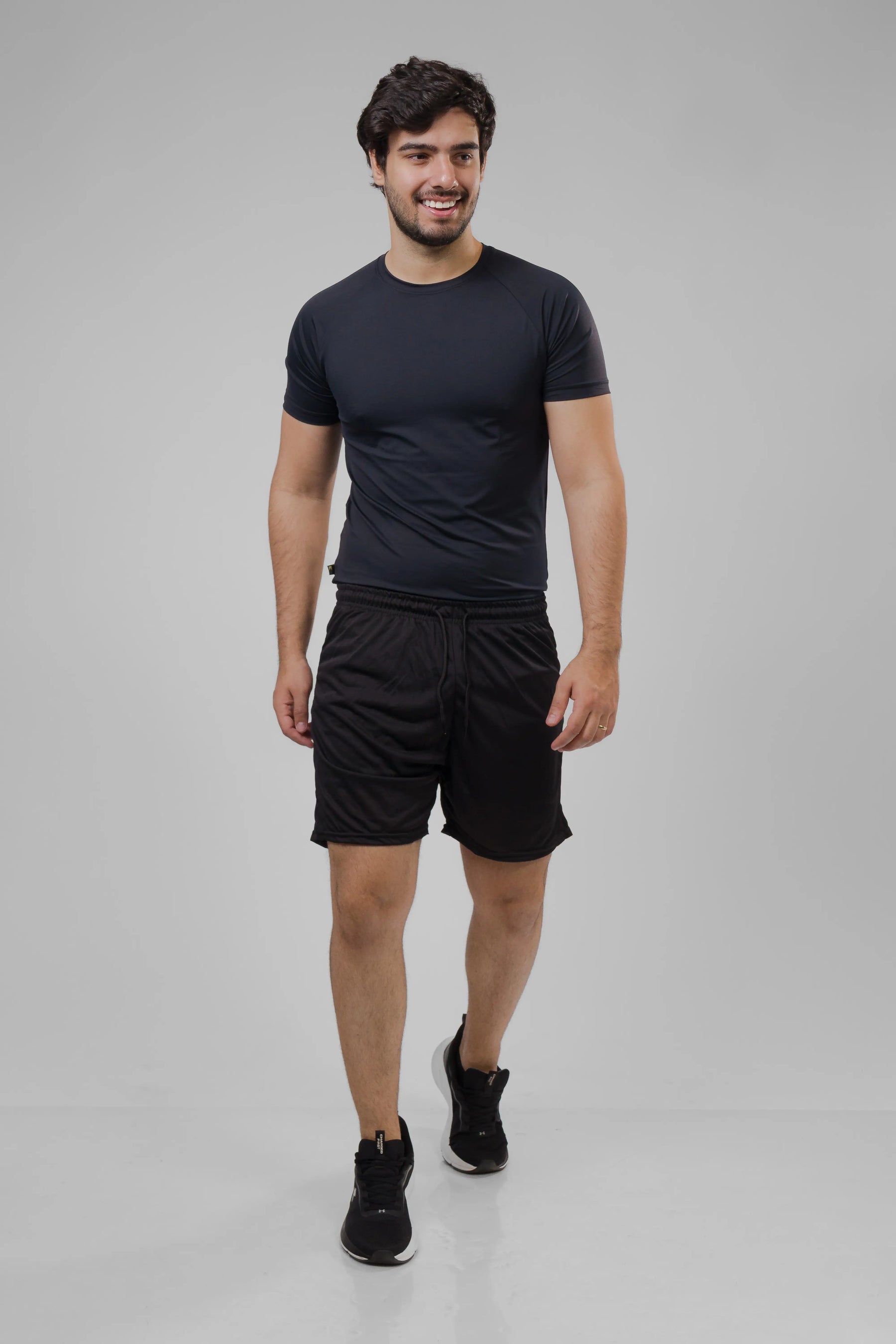 Bermuda Masculina 2 em 1 - Preto