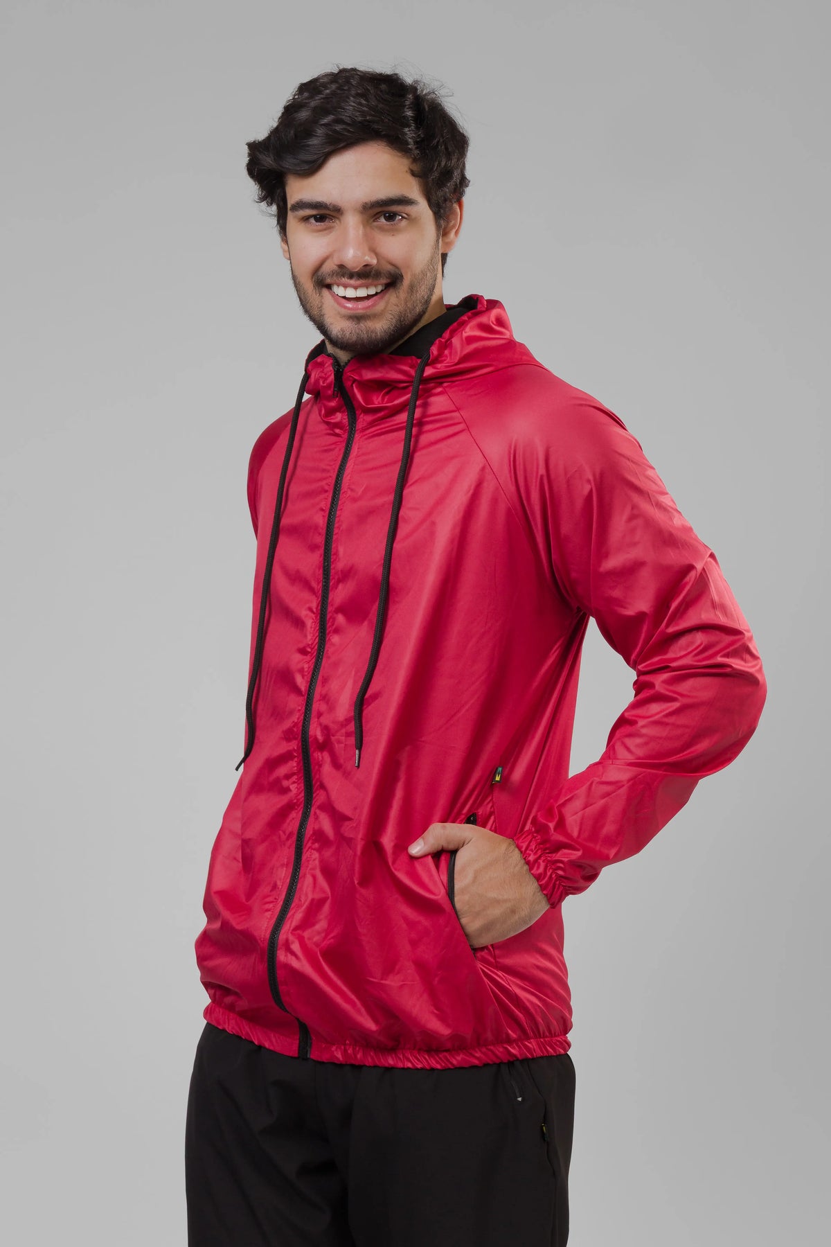 Jaqueta Corta Vento Masculina - Vermelho