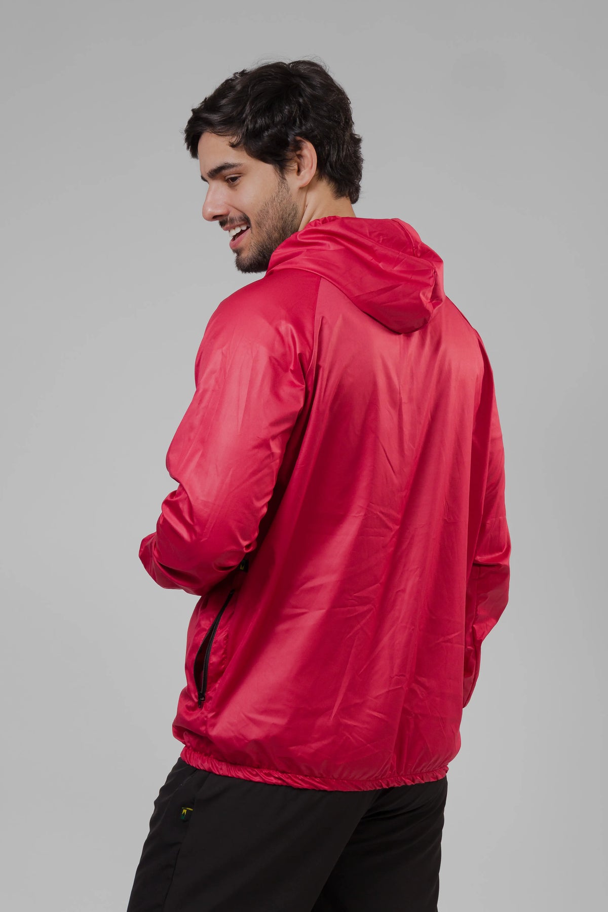 Jaqueta Corta Vento Masculina - Vermelho