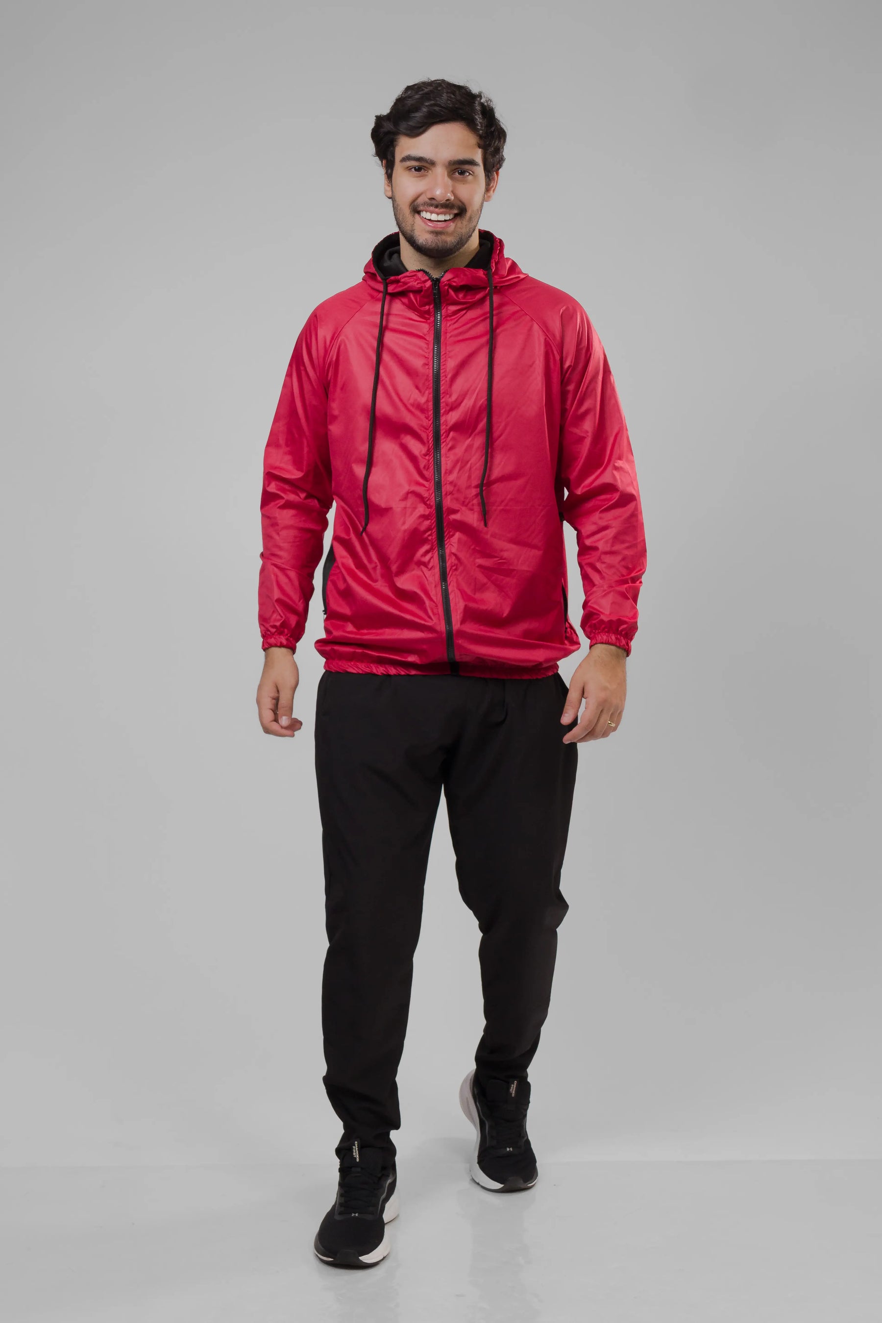 Jaqueta Corta Vento Masculina - Vermelho