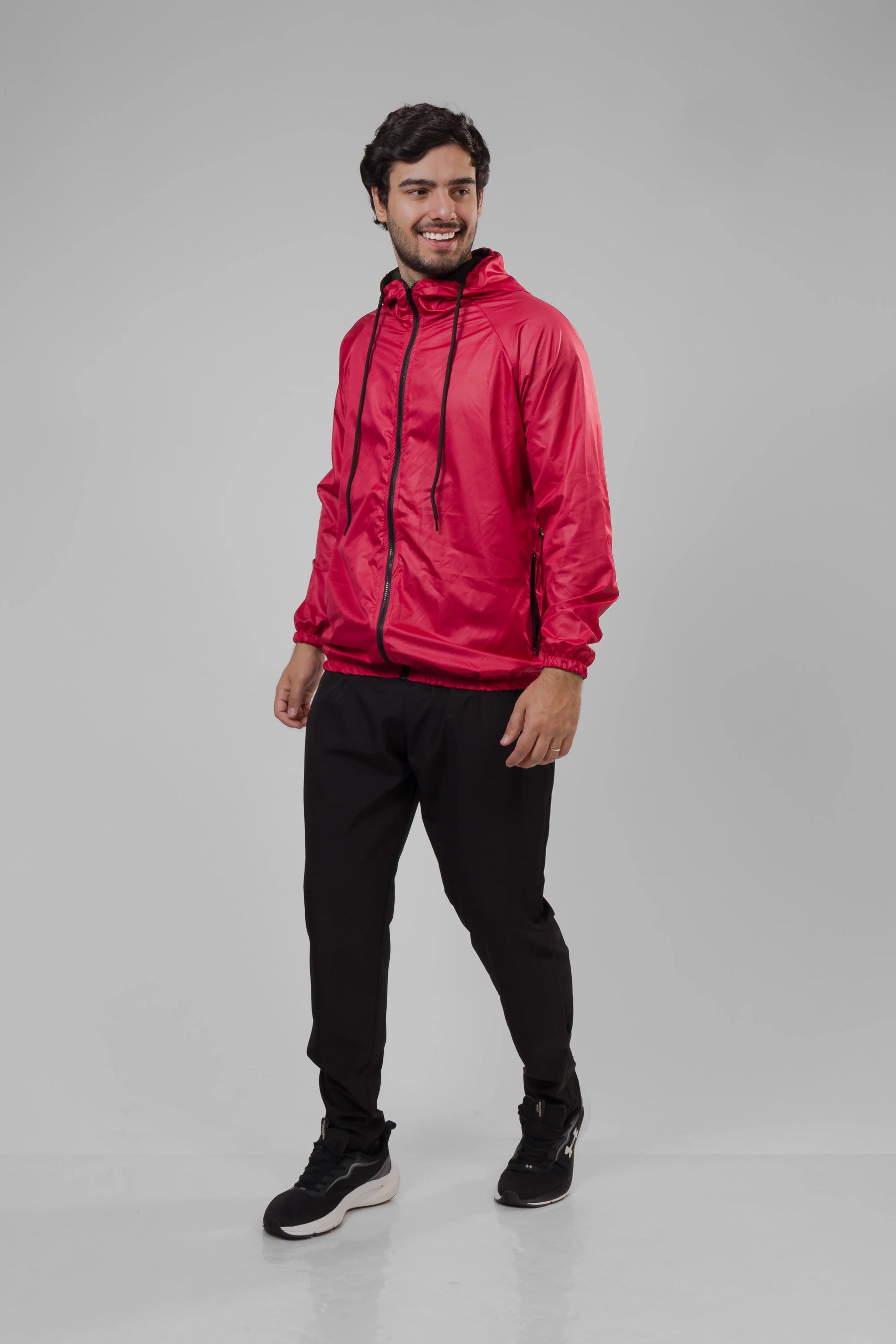 Jaqueta Corta Vento Masculina - Vermelho
