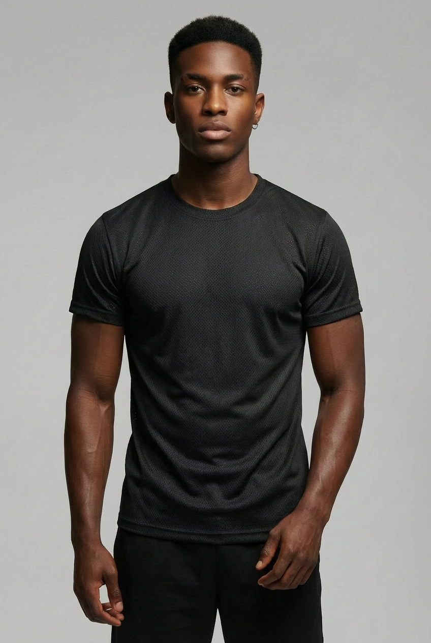 Camiseta Masculina Dry Fit UV Preta