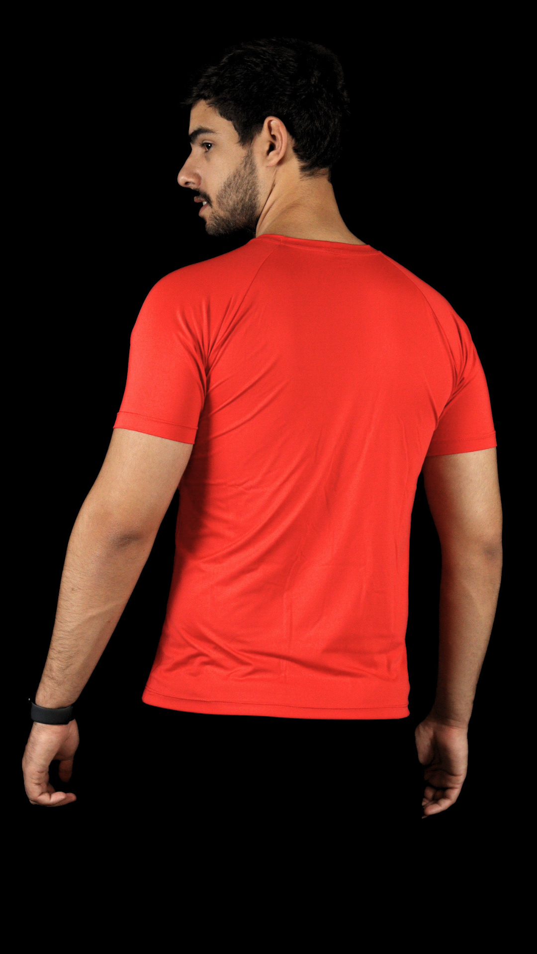 Camiseta Masculina  UV+ Vermelha - Manga Curta