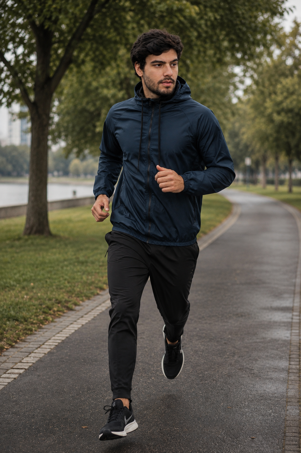 Jaqueta Corta Vento Masculina - Azul Marinho