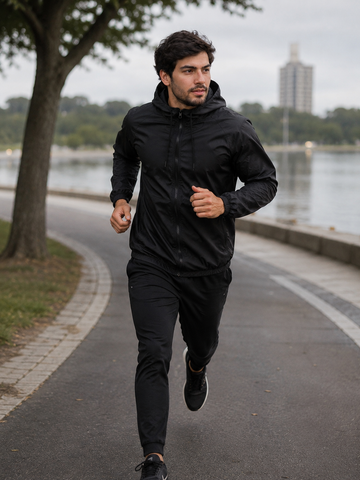 Jaqueta Corta Vento Masculina - Preta