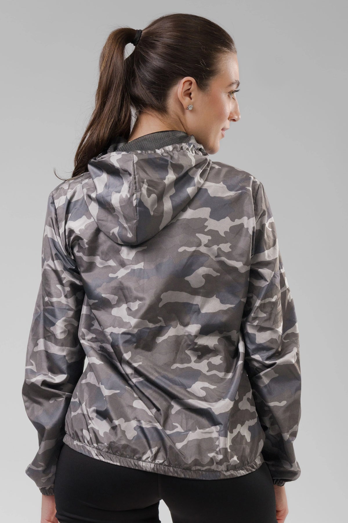 Jaqueta Corta Vento Feminina  - Camuflado Claro