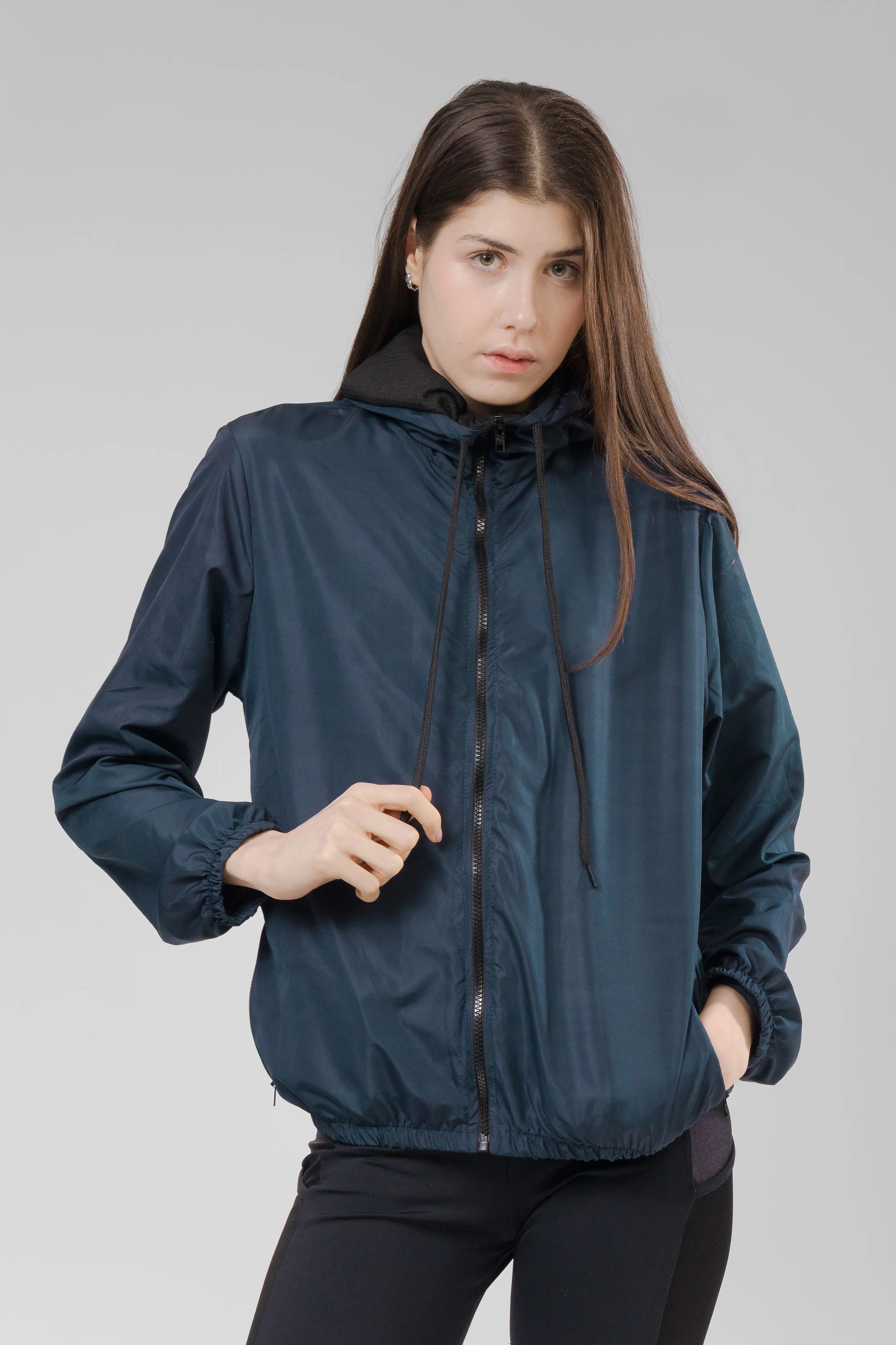 Jaqueta Corta Vento Feminina  -  Azul Marinho