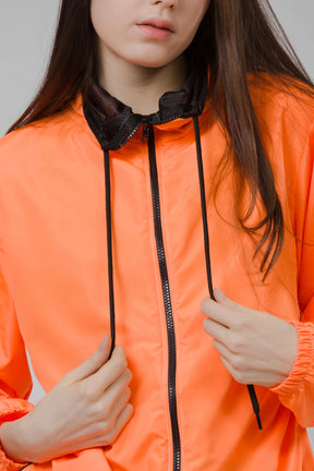 Jaqueta Corta Vento Feminina  -  Laranja Neon