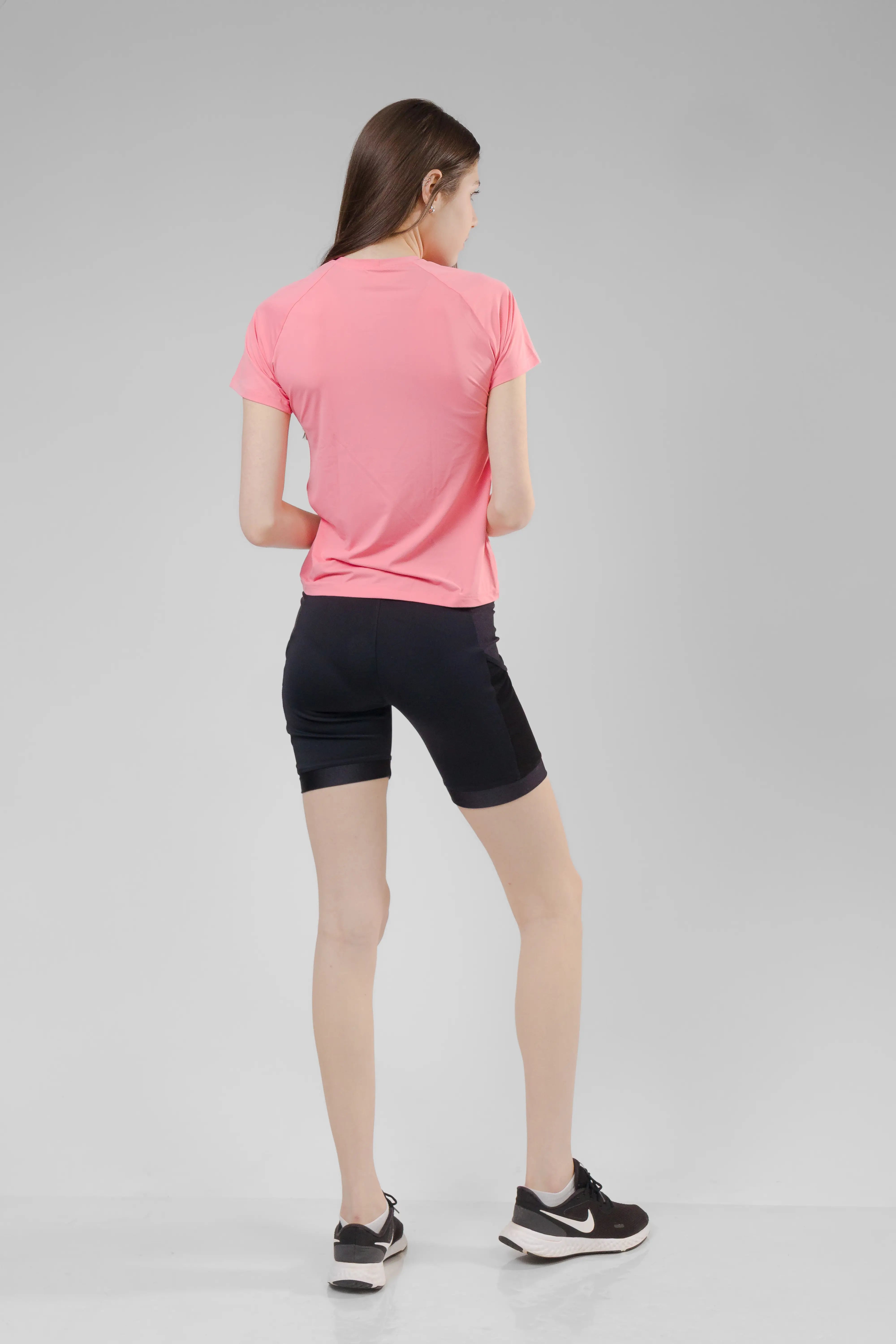 Camiseta Feminina UV+ Rosa Bebê - Manga Curta