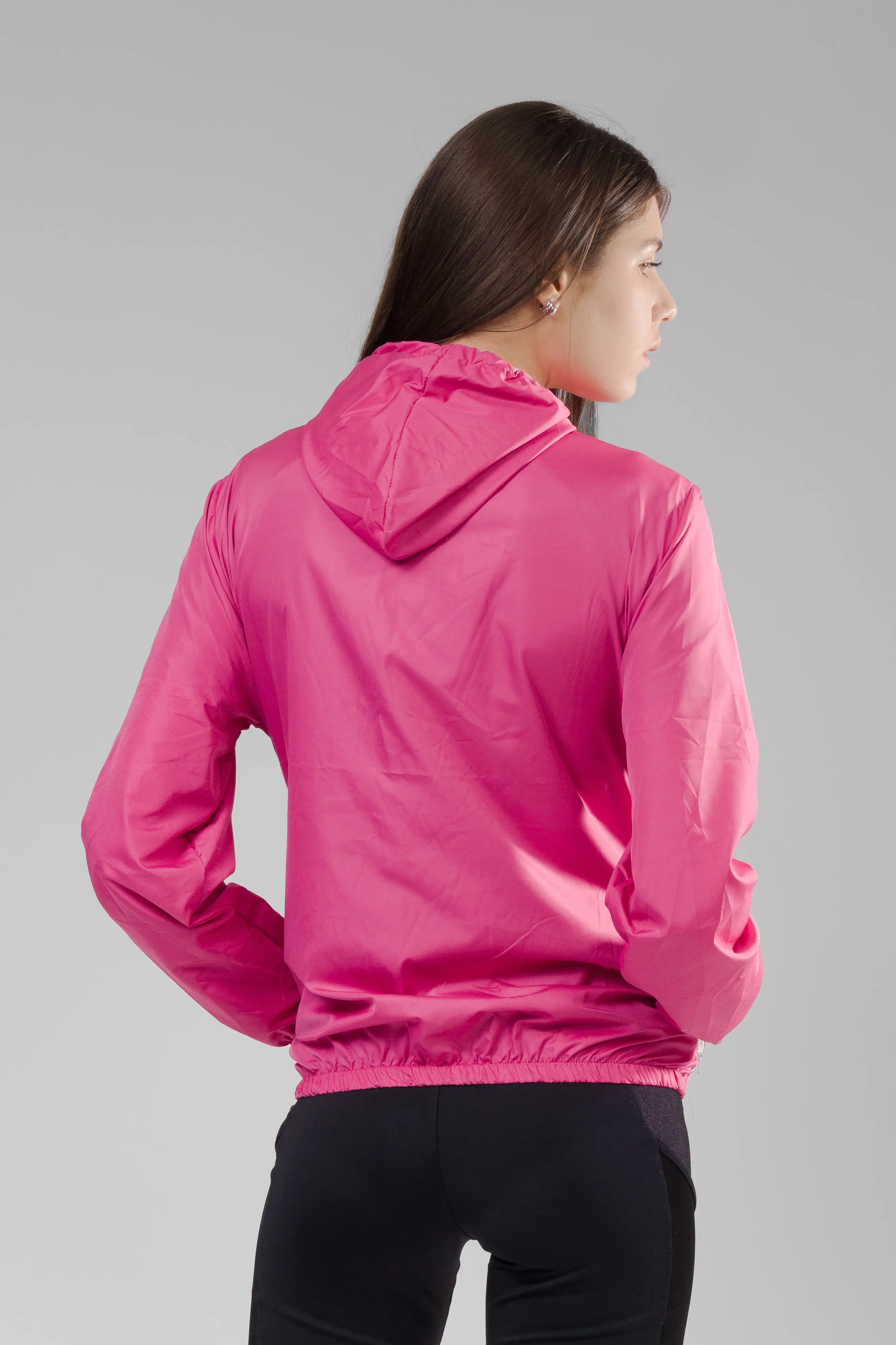 Jaqueta Corta Vento Feminina  -  Rosa Shock