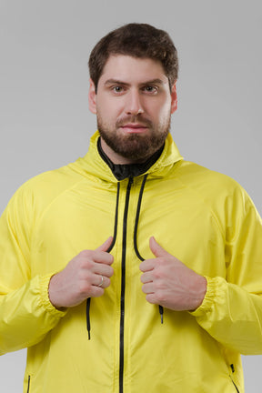 Jaqueta Corta Vento Masculina - Amarelo Neon