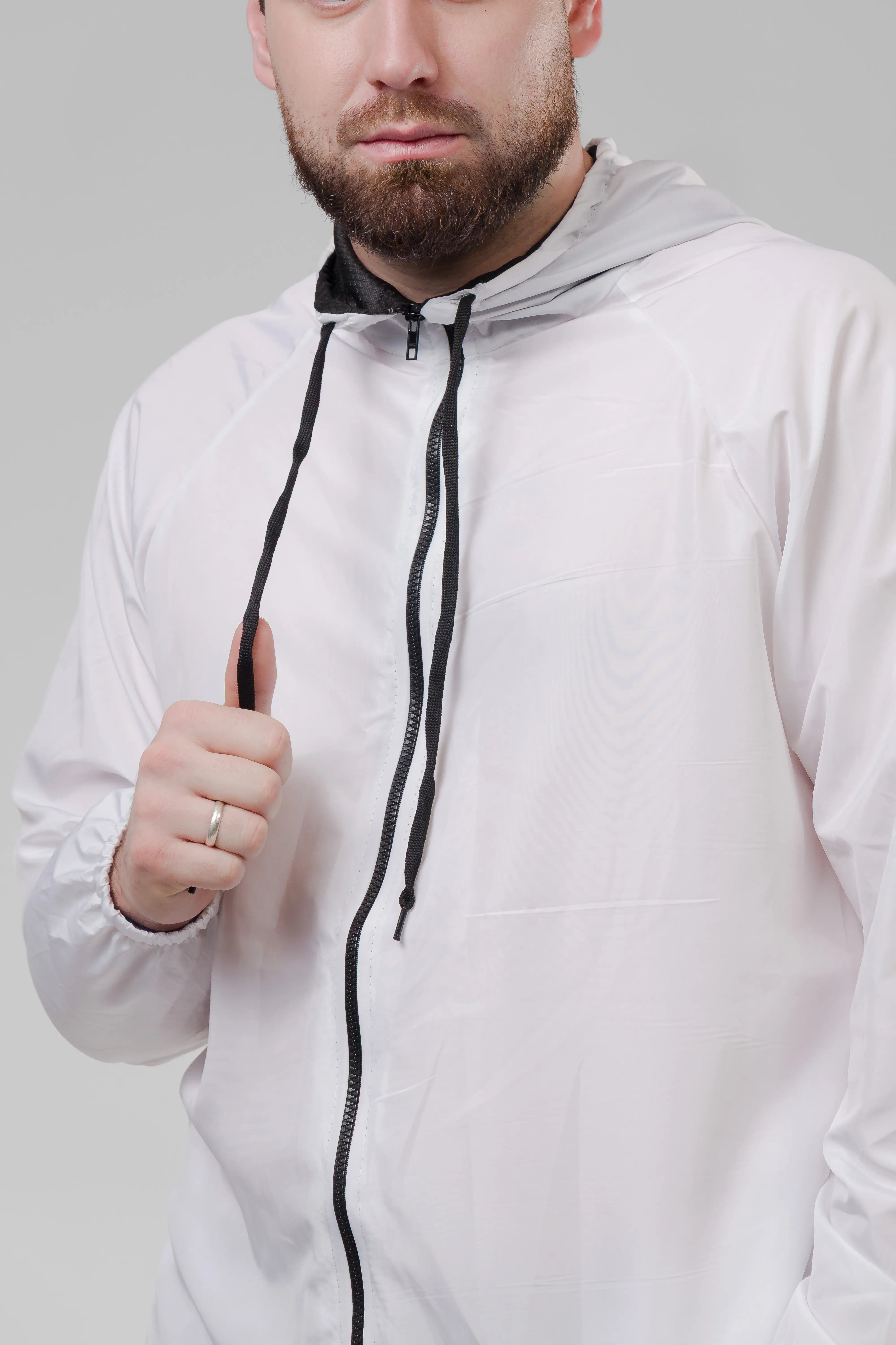 Jaqueta Corta Vento Masculina - Branca