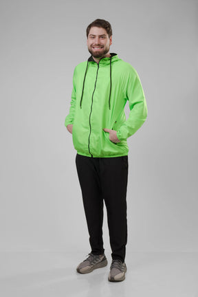 Jaqueta Corta Vento Masculina - Verde Neon