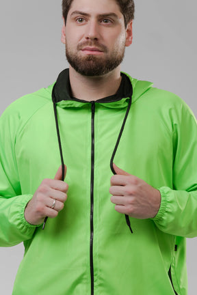 Jaqueta Corta Vento Masculina - Verde Neon
