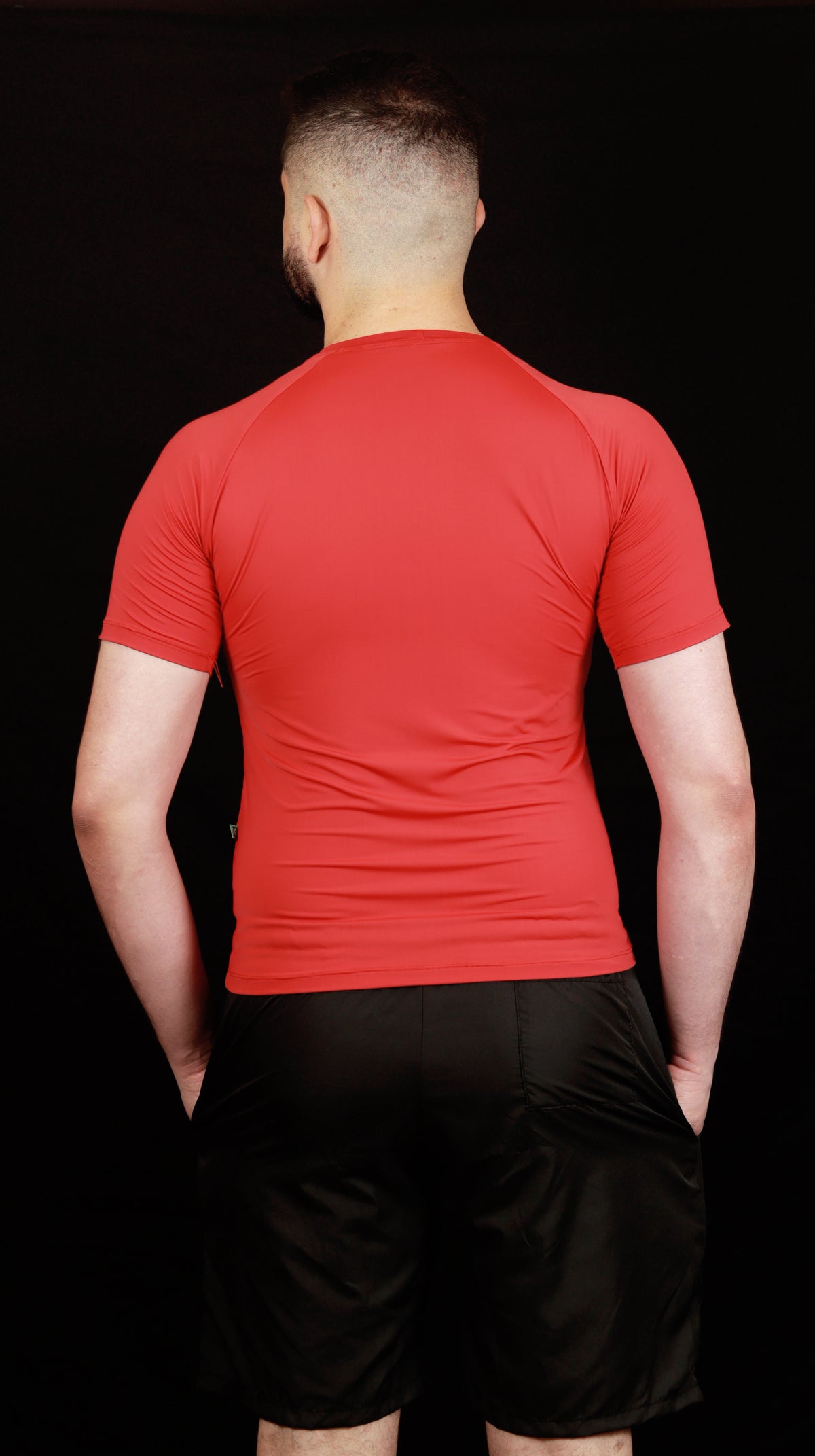 Camiseta Masculina  UV+ Vermelha - Manga Curta