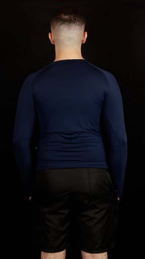 Camiseta Masculina  UV+ Azul Marinho - Manga Longa