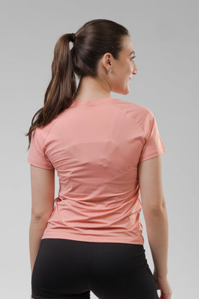 Camiseta Feminina UV+ Pêssego - Manga Curta