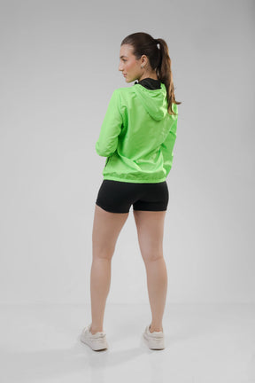 Jaqueta Corta Vento Feminina - Verde Neon