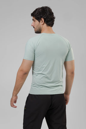 Camiseta Masculina  UV+ Azul Claro - Manga Curta