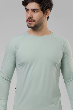 Camiseta Masculina  UV+ Azul Claro - Manga Longa